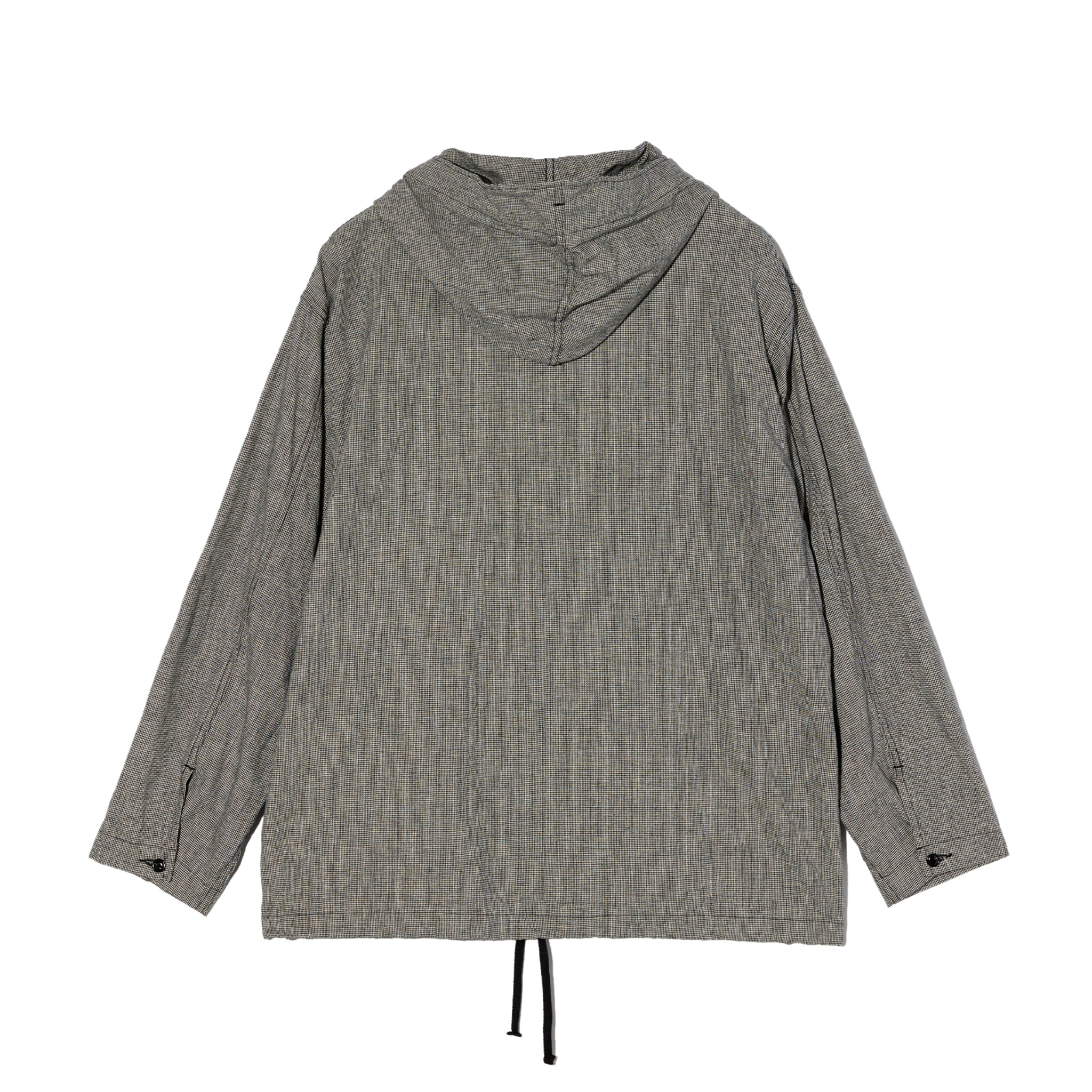 Engineered Garments Cagoule Shirt Black/Grey CL Houndstooth