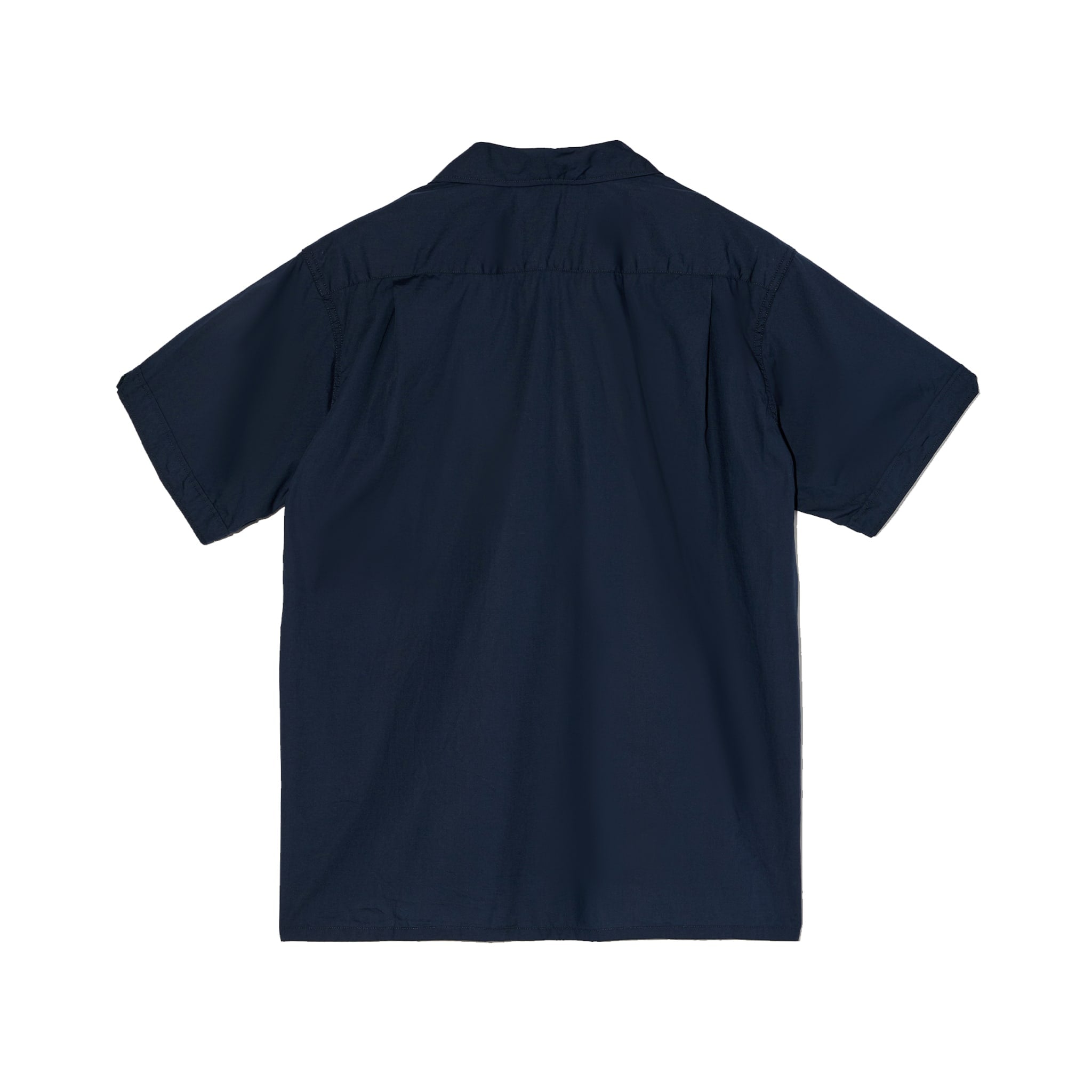 Engineered Garments Camp Shirt Dark Navy Cotton Broadcloth | BlackBlue