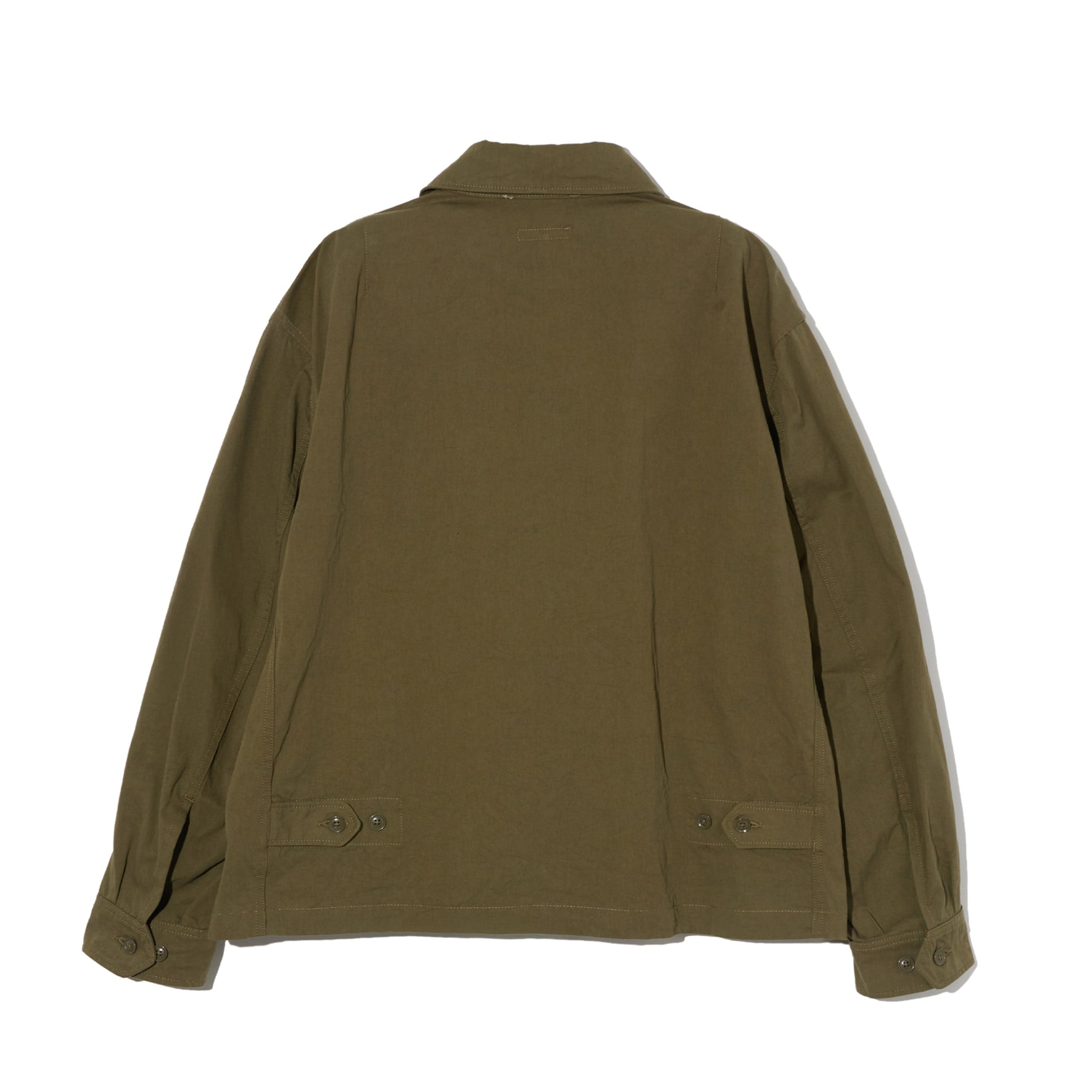 Engineered Garments Claigton Jacket Olive Cotton Sanded Cloth