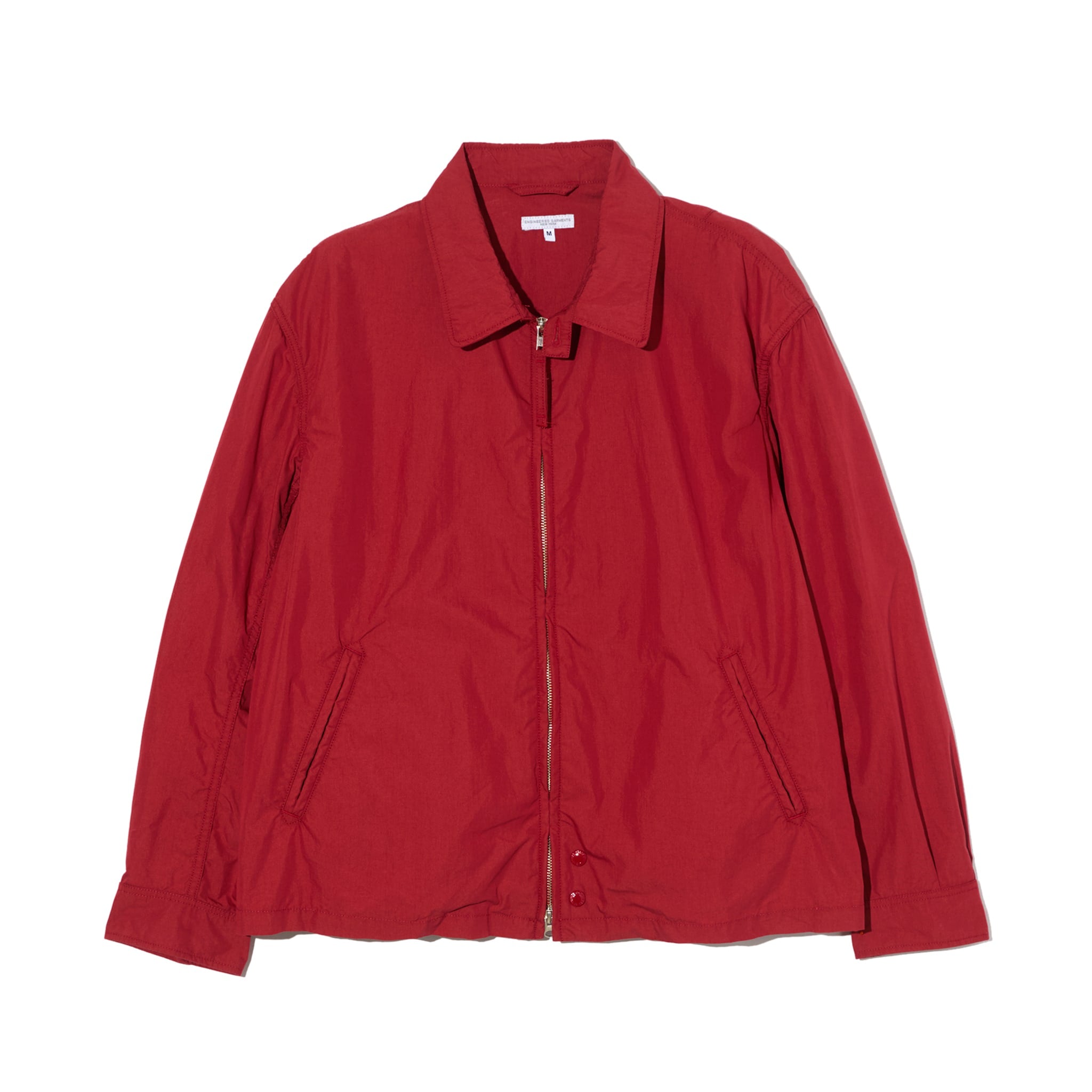 Engineered Garments Claigton Jacket Red Lightweight Nyco Poplin