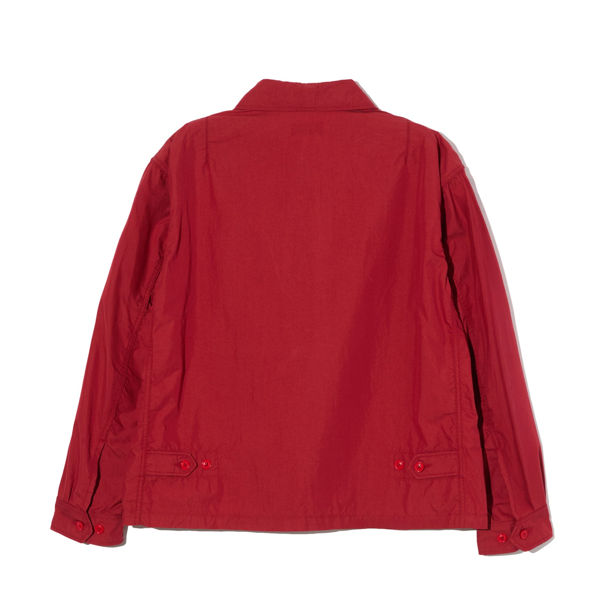 Engineered Garments Claigton Jacket Red Lightweight Nyco Poplin