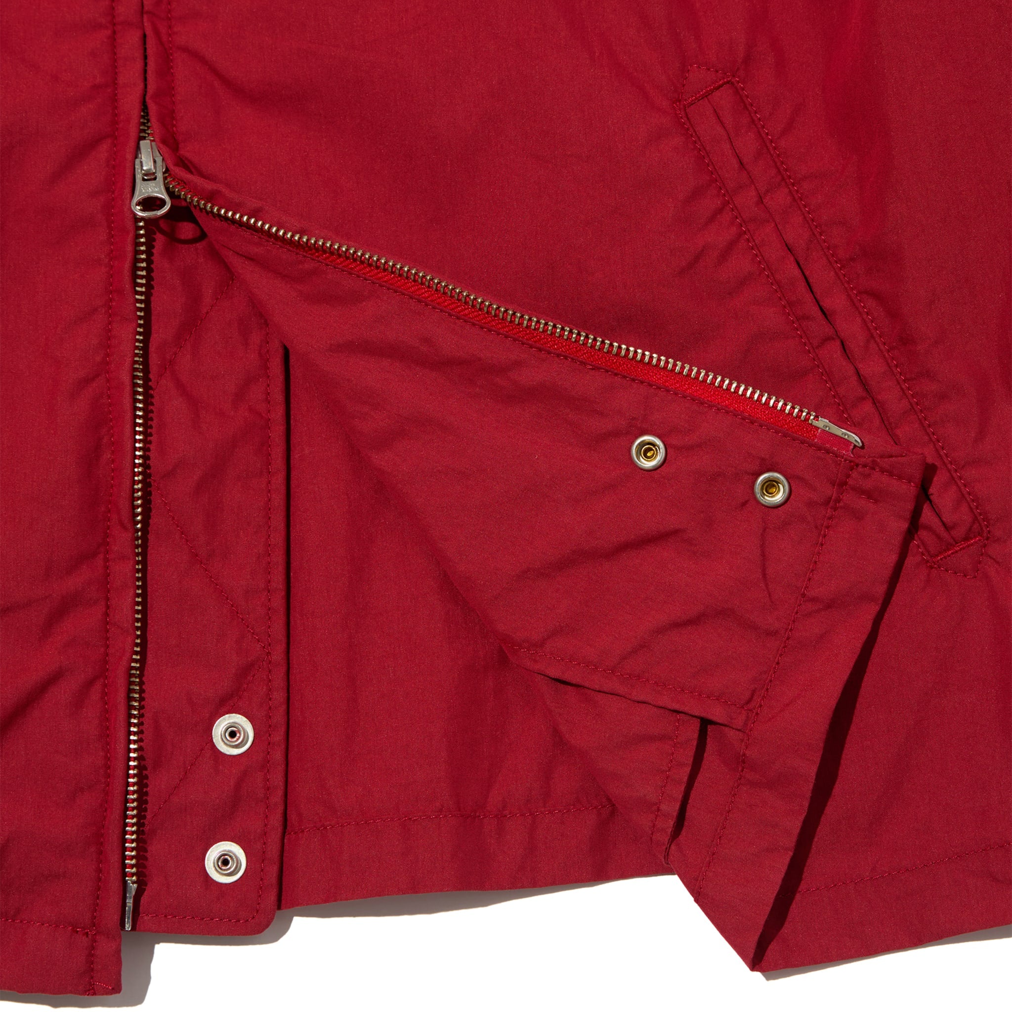 Engineered Garments Claigton Jacket Red Lightweight Nyco Poplin