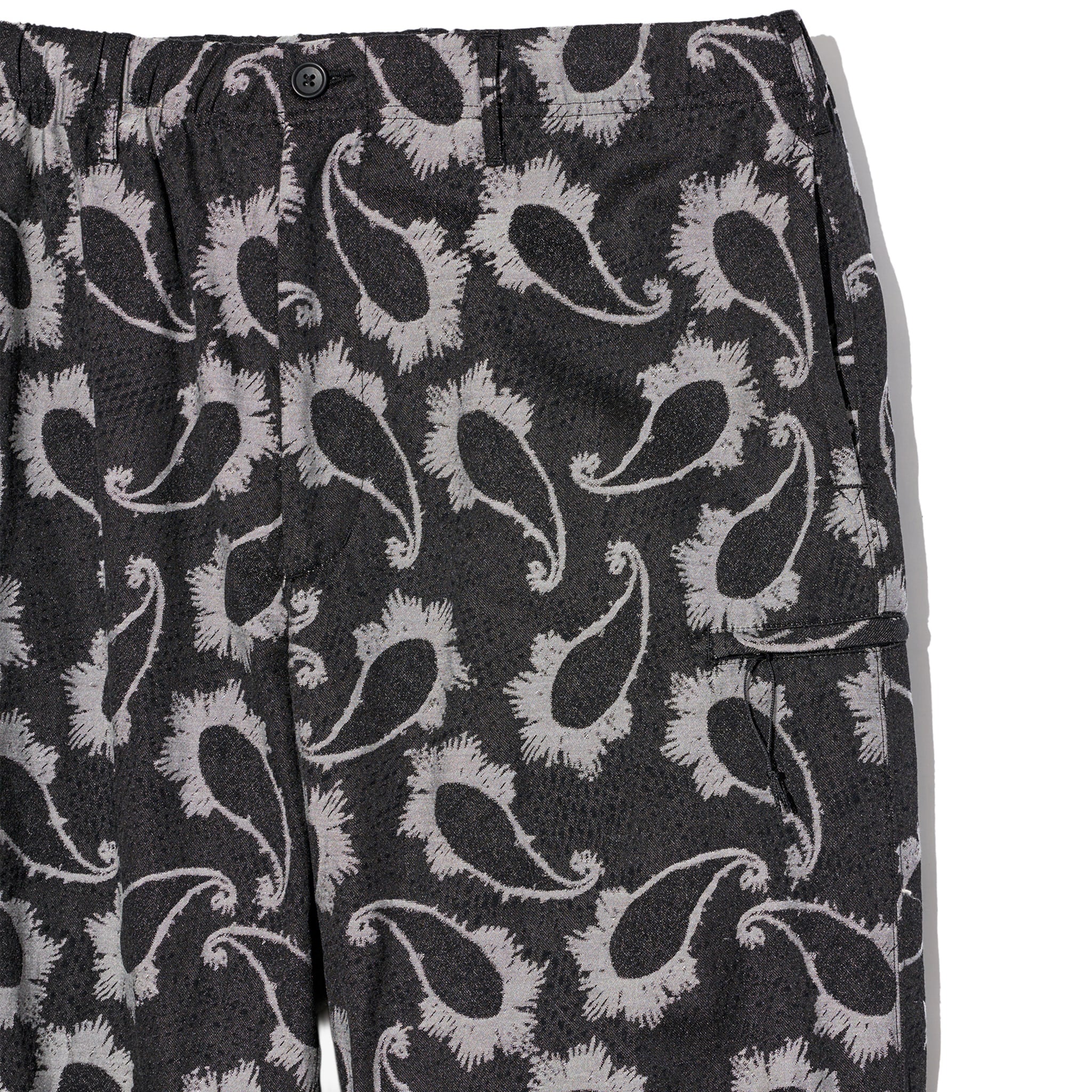 Engineered Garments Drawstring Pant Black/Grey CP Paisley Jacquard
