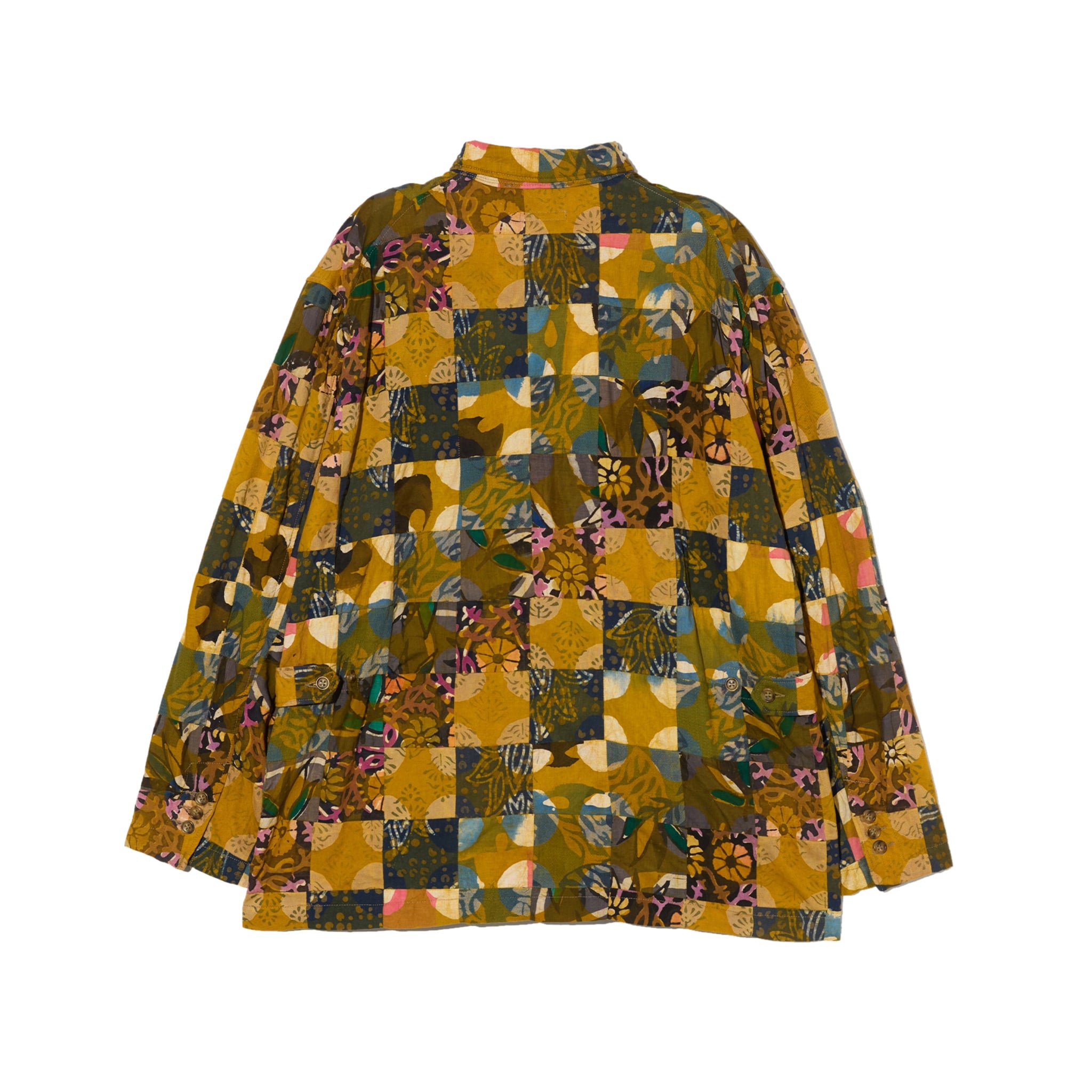 Engineered Garments Loiter Jacket Olive Cotton Multi Pattern