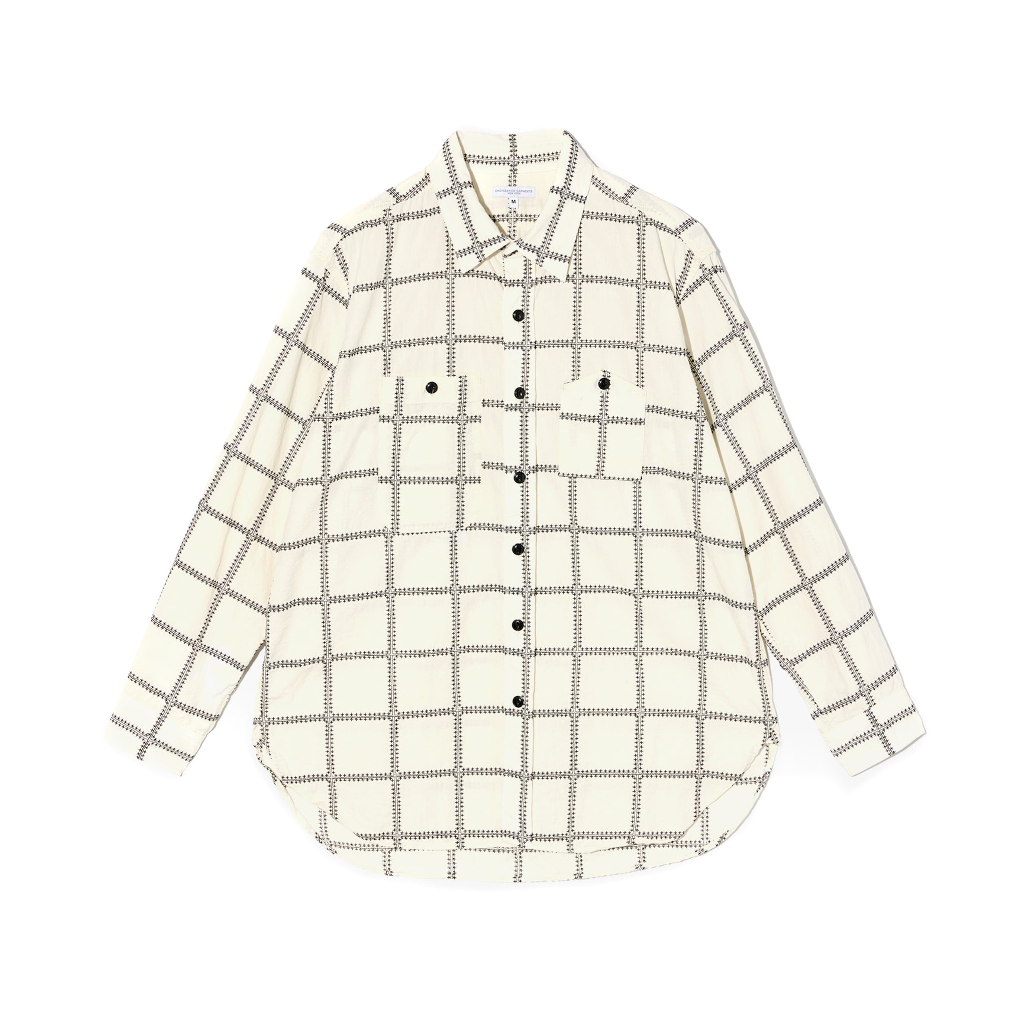 トップス EngineeredGarments OverVestCPGeoJacquard Engineered Garments | BlackBlue | Saint Paul