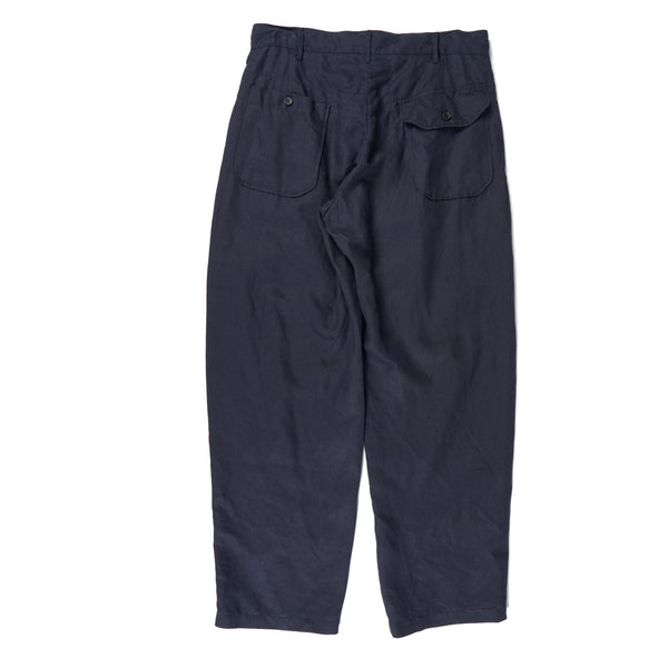 Carlyle Pant - Navy Linen Twill