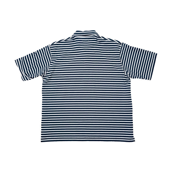 Polo Shirt - Navy/White PC Stripe Jersey