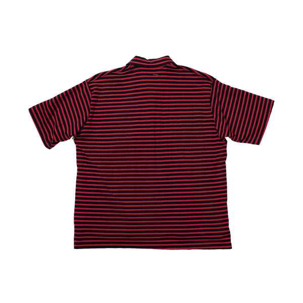 Polo Shirt - Red/Navy PC Stripe Jersey