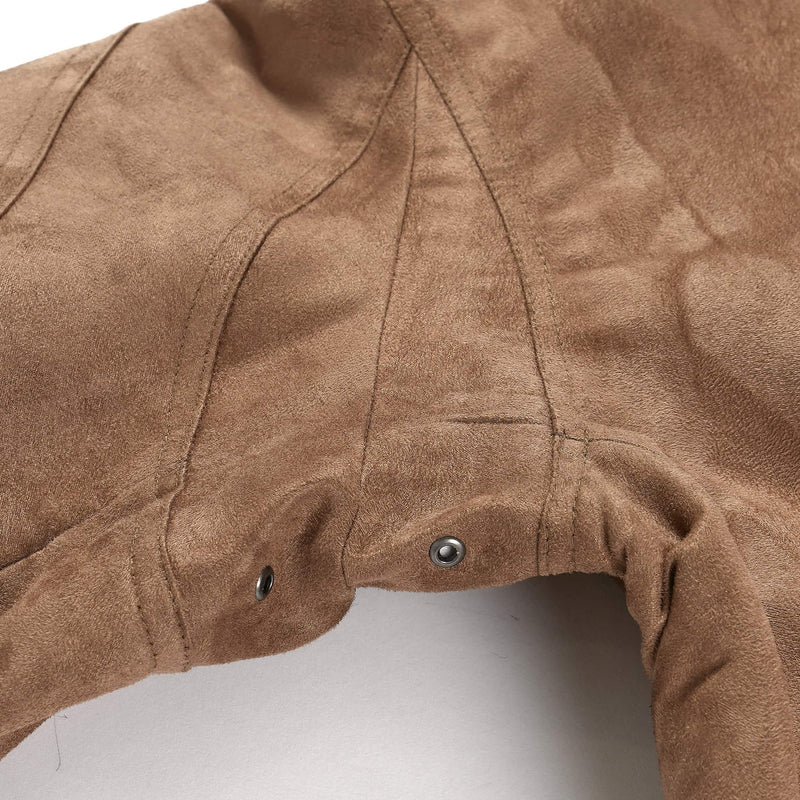 Engineered Garments G8 Jacket Khaki Polyester Fake Suede Armhole Gusset