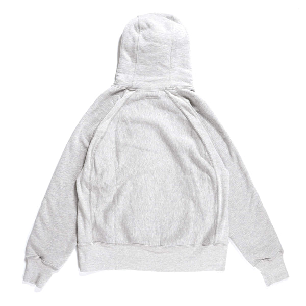 Engineered Garments Raglan Hoodie Heather Grey CP Heavy Fleece Rear