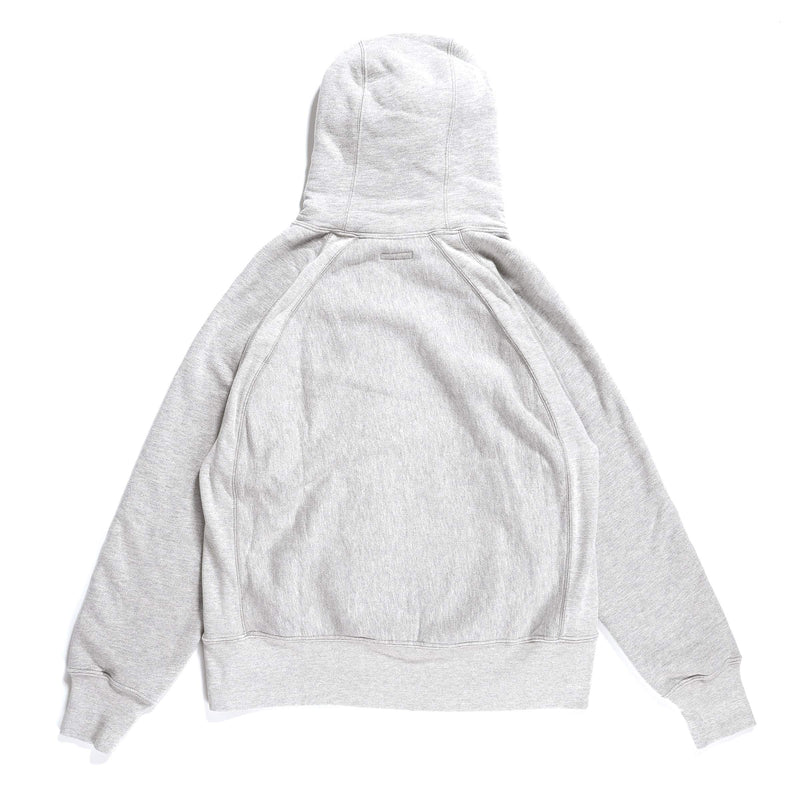 Engineered Garments Raglan Hoodie Heather Grey CP Heavy Fleece Rear