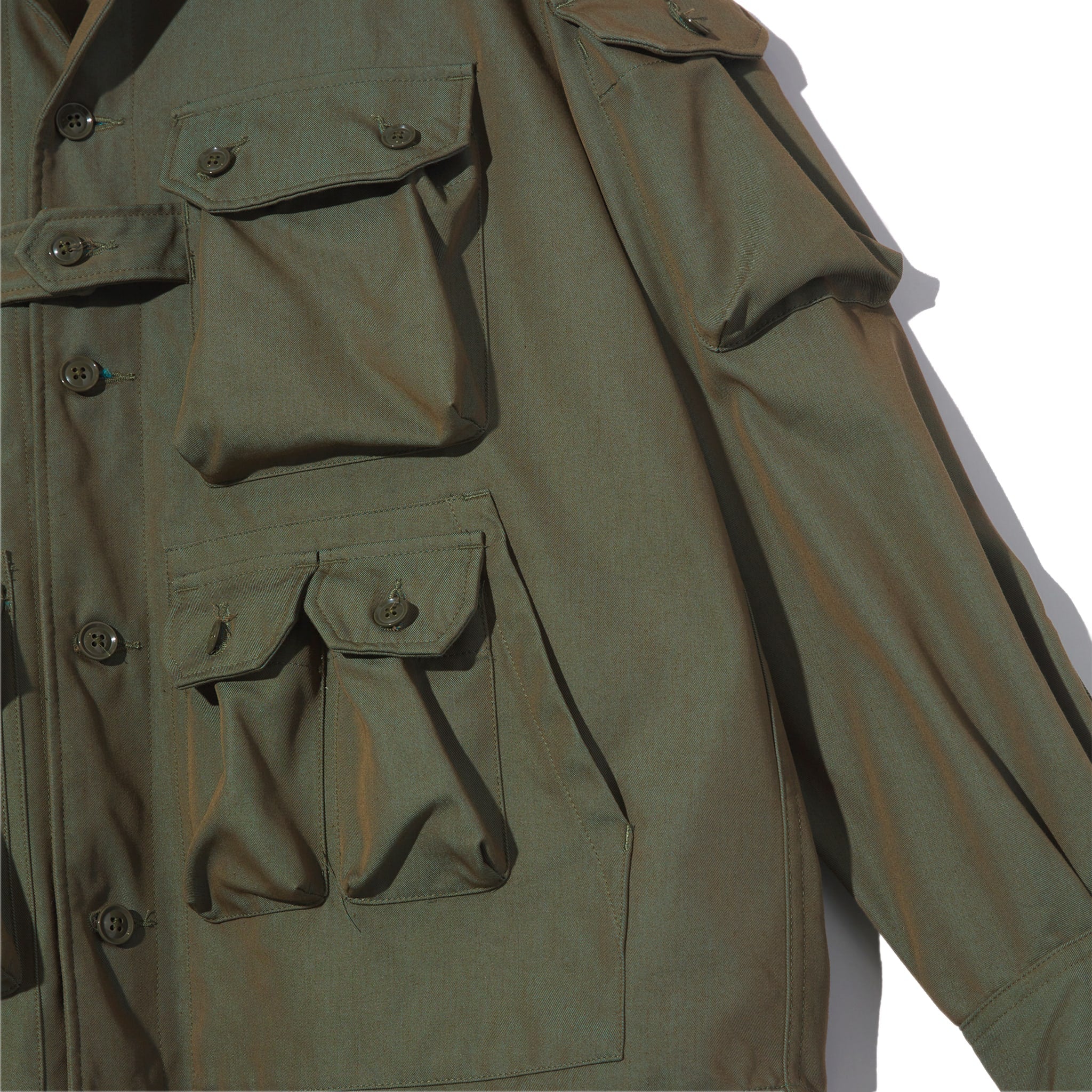 Explorer Shirt Jacket - Olive PC Iridescent Heavy Twill
