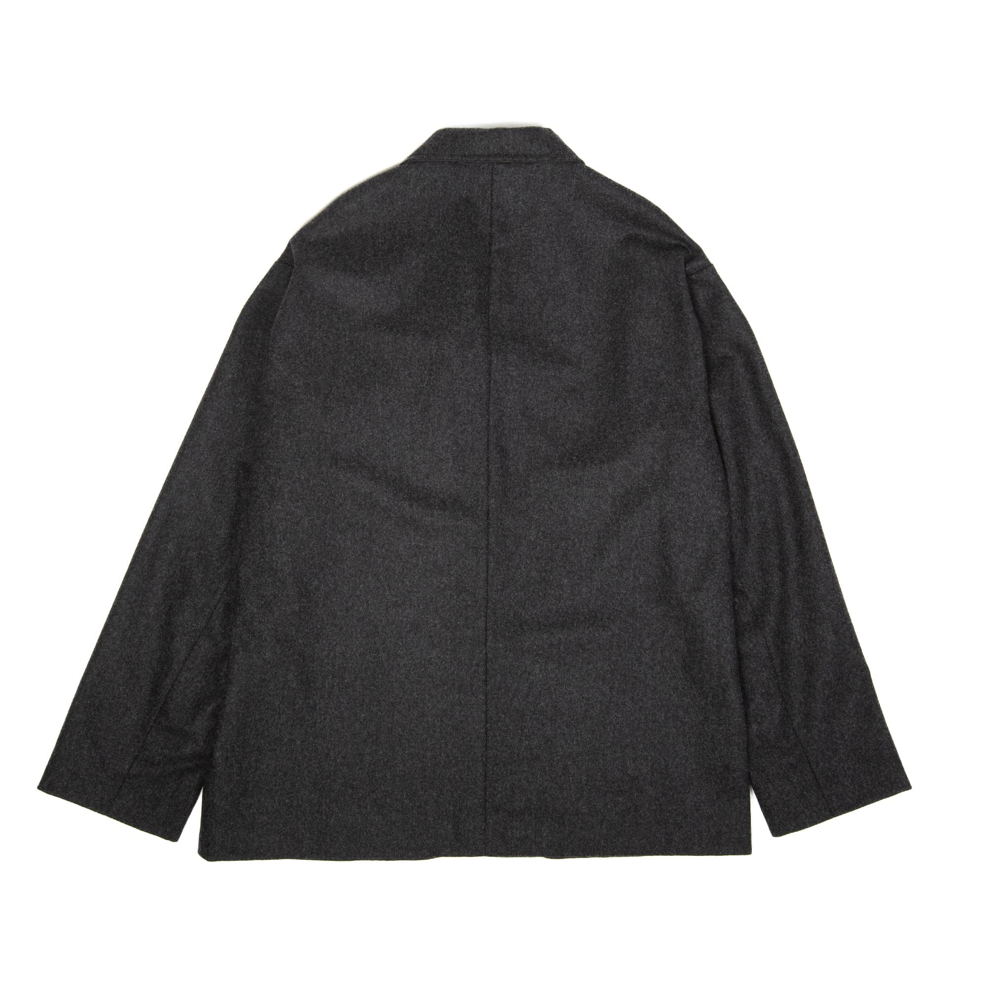 Fox J - Lined Blazer - Wool Flannel - Charcoal