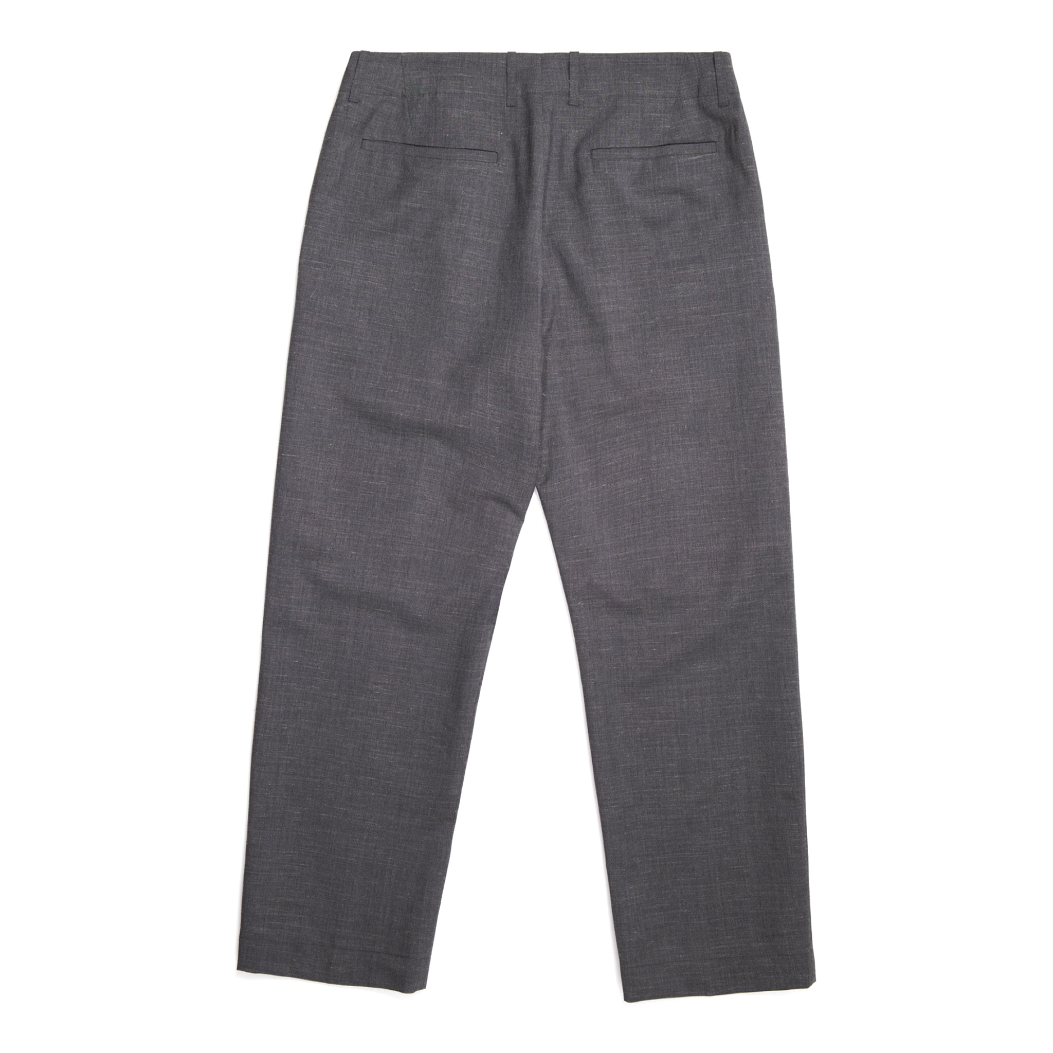 Fox P Lined Trouser Tropical Wool - Charcoal