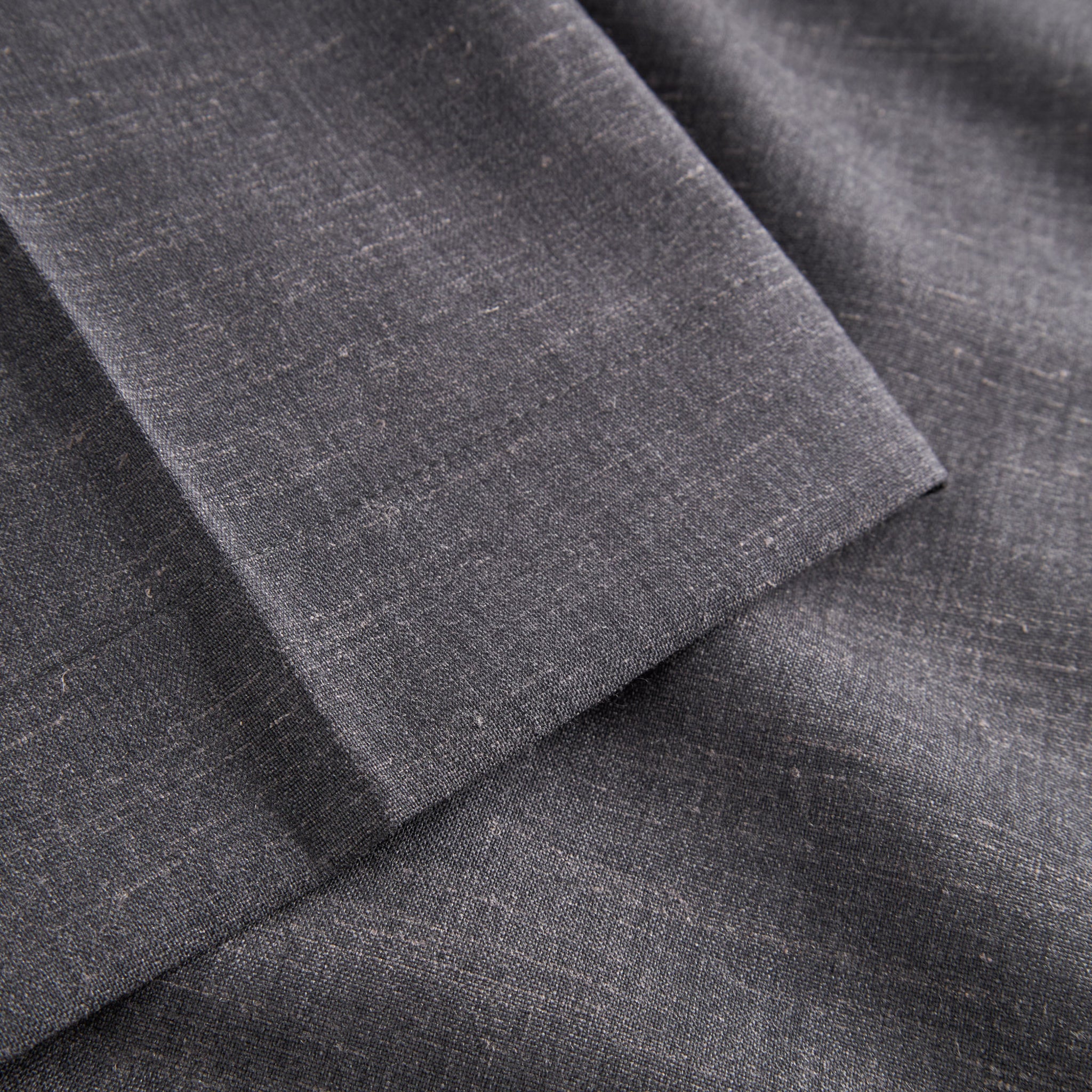 Fox P Lined Trouser Tropical Wool - Charcoal