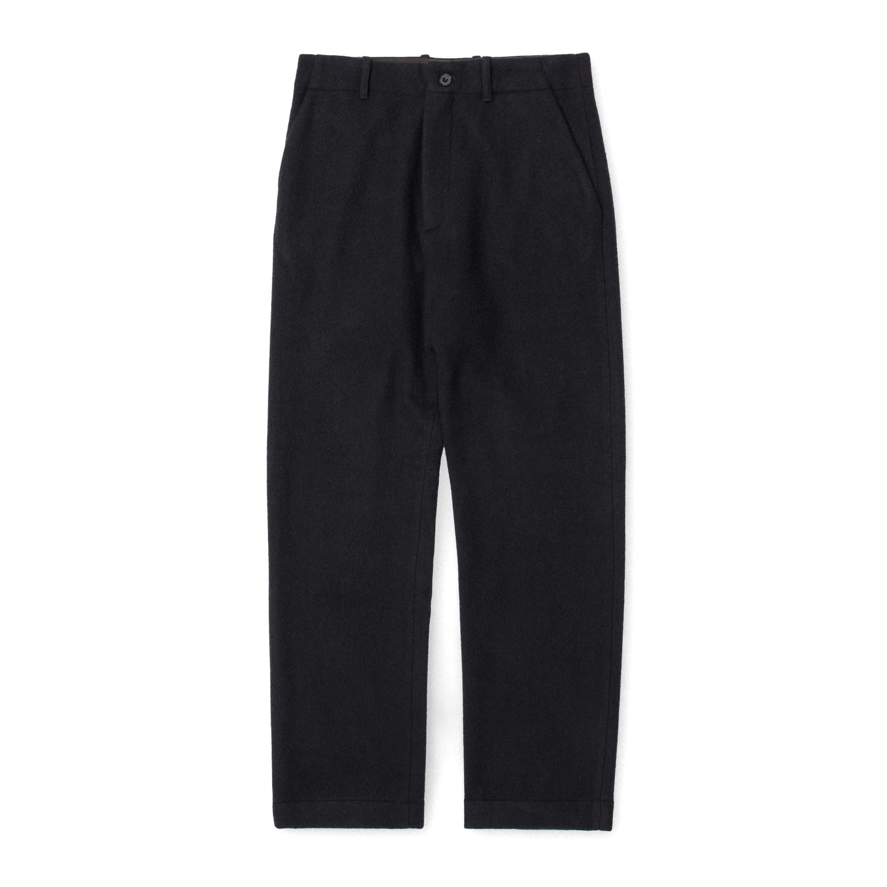 Fox P Lined Trousers Pure Wool Flannel - Midnight