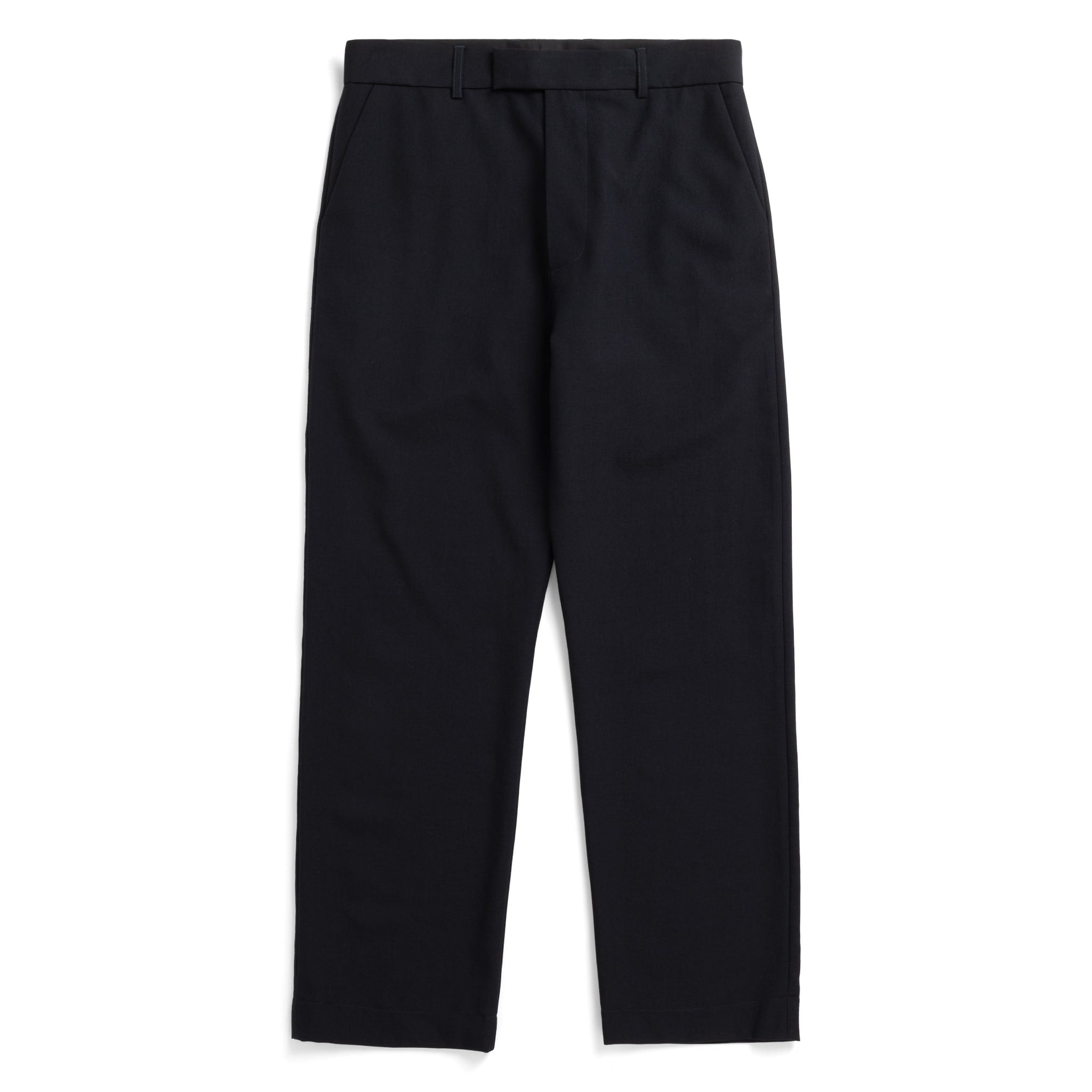 Fox P Lined Trousers Pure Wool Flannel - Midnight
