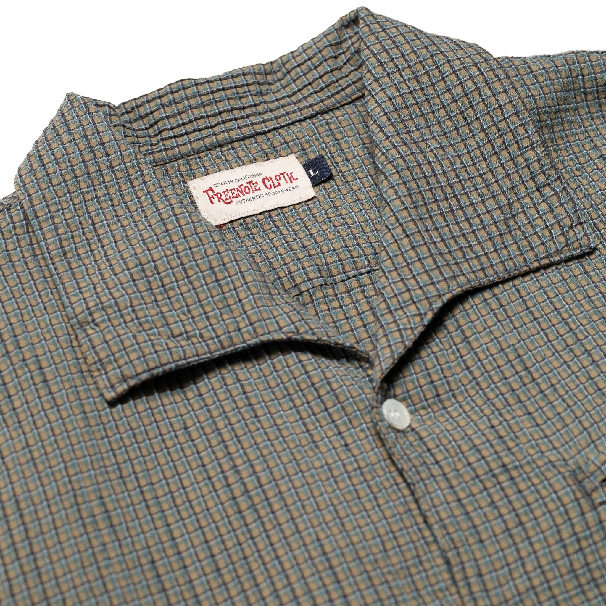 Cayucos Seersucker - Olive Plaid