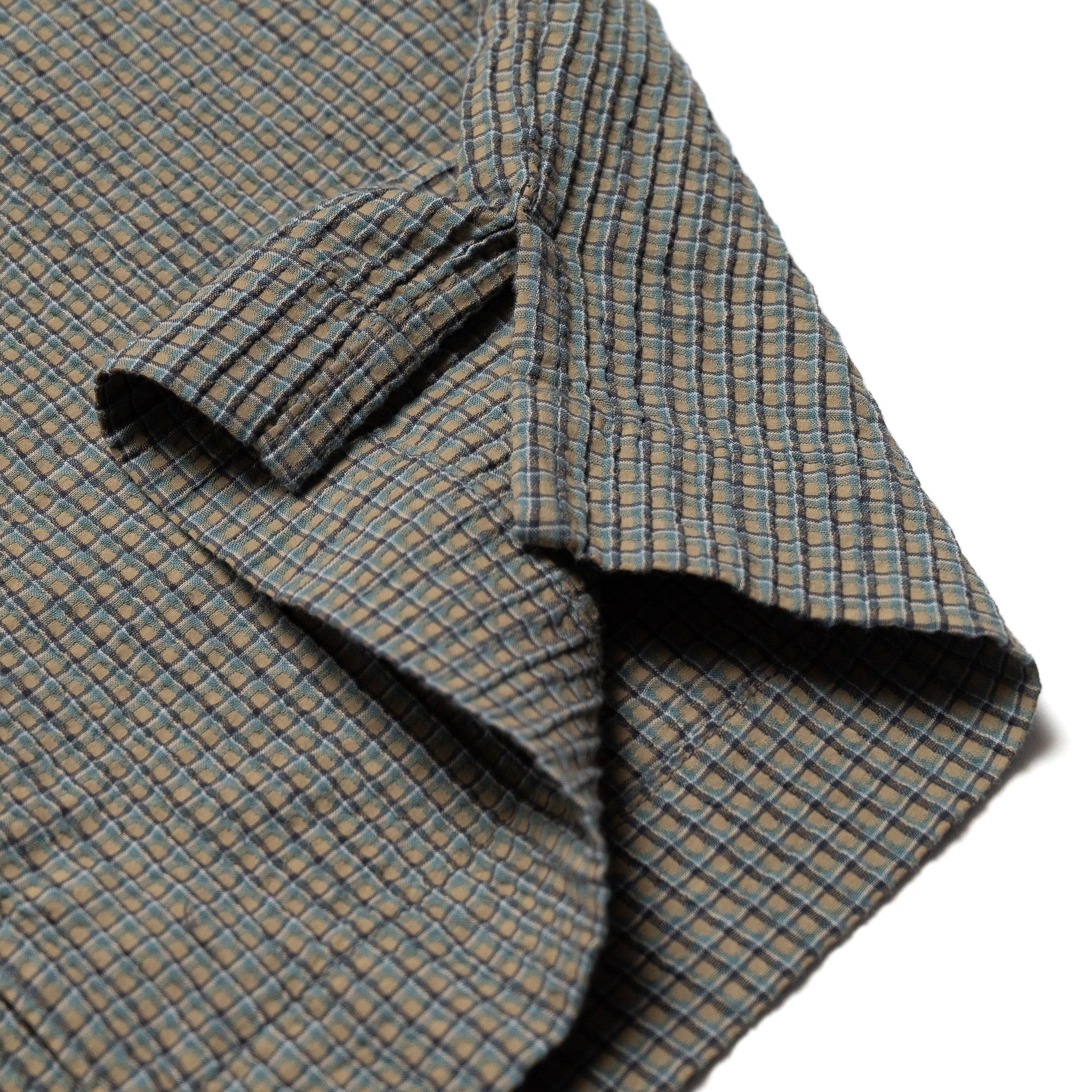 Cayucos Seersucker - Olive Plaid