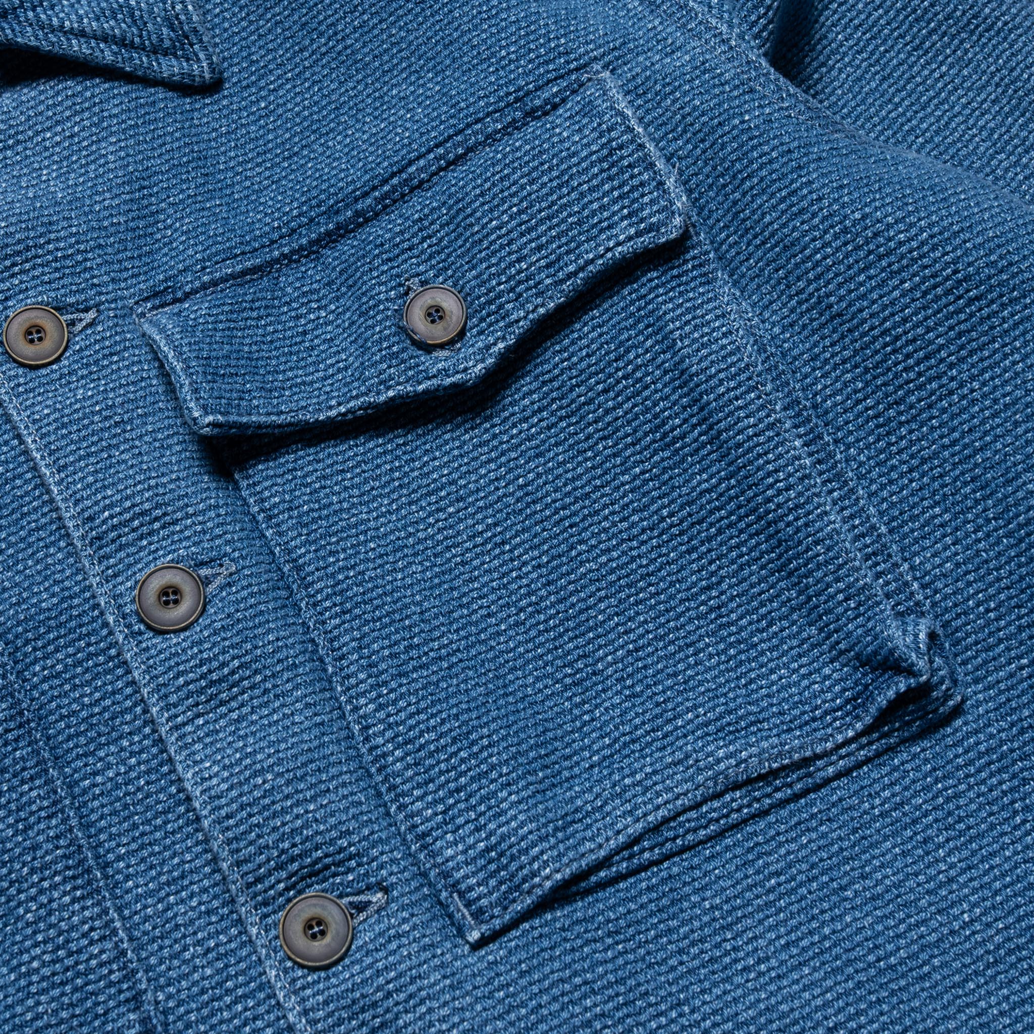 Freenote Cloth Midway Sashiko 2 Year Wash | BlackBlue