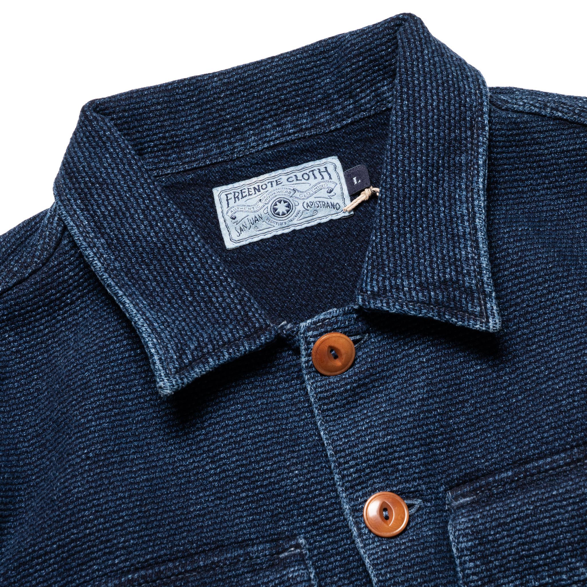 Freenote Cloth Midway Sashiko Single Rinsed | BlackBlue