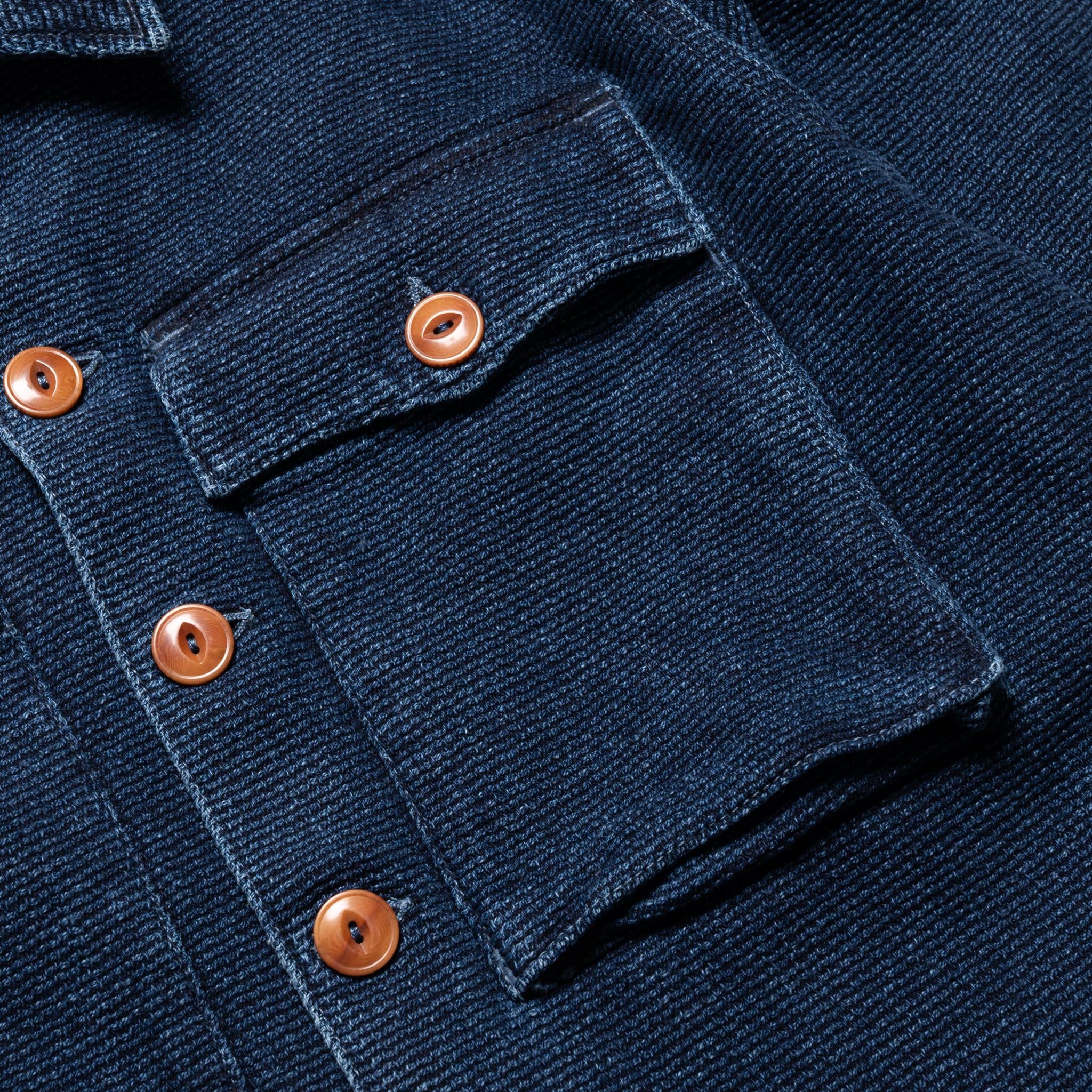 Freenote Cloth Midway Sashiko Single Rinsed | BlackBlue