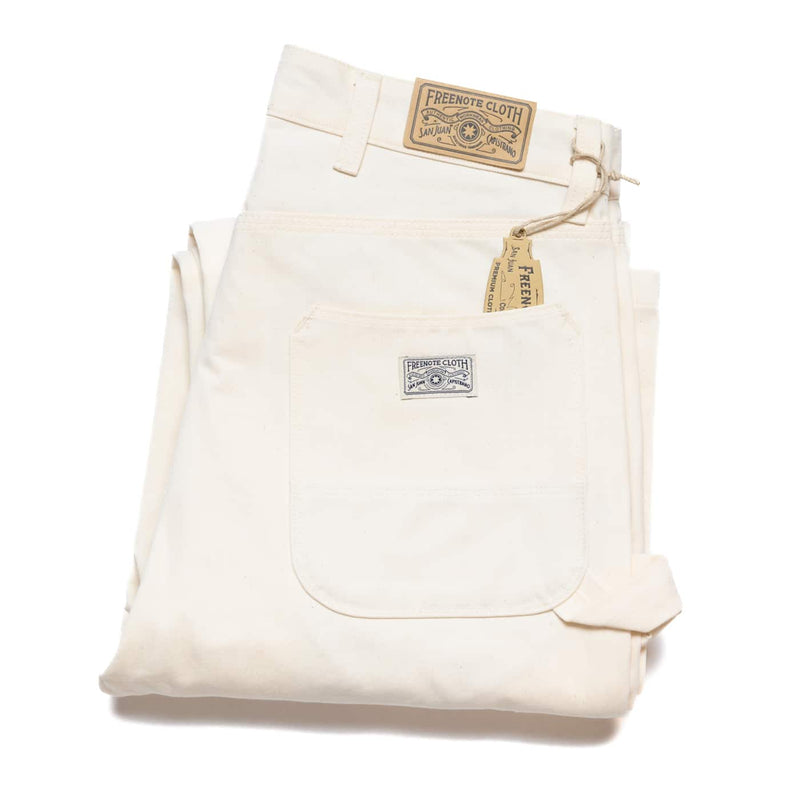 Freenote Ortega Pant White Herringbone Folded