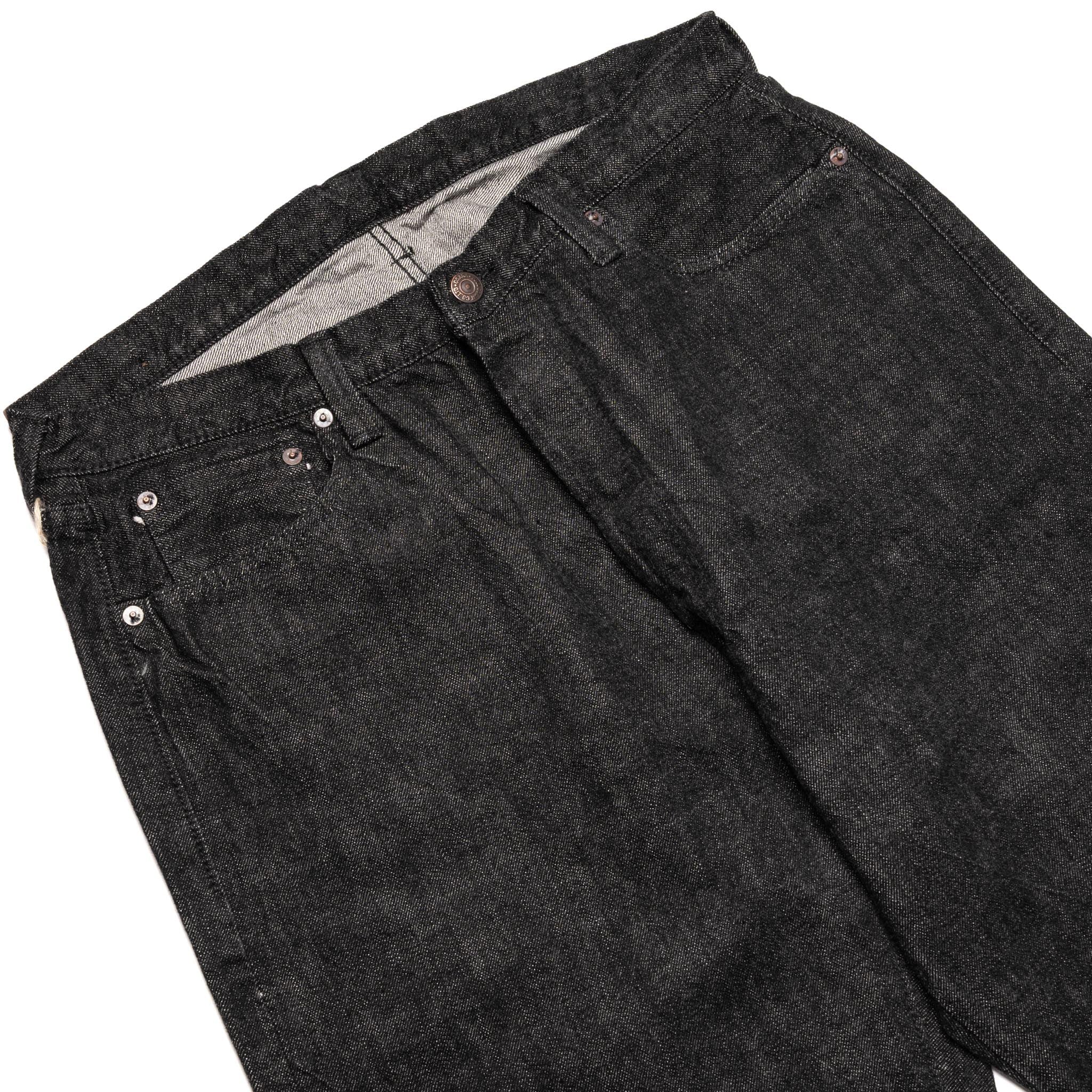 Fullcount 0105BK Wide Straight 13.7oz Selvedge Denim Black | BlackBlue