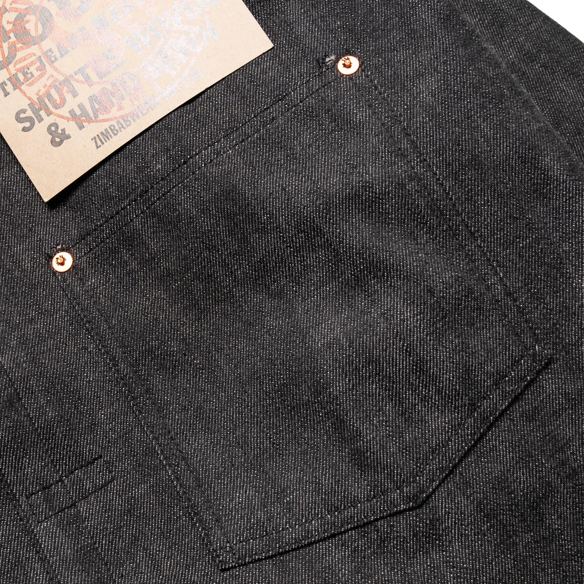 Fullcount S2107BKSS WWII Model 11.5oz Black Denim Jacket (Raw