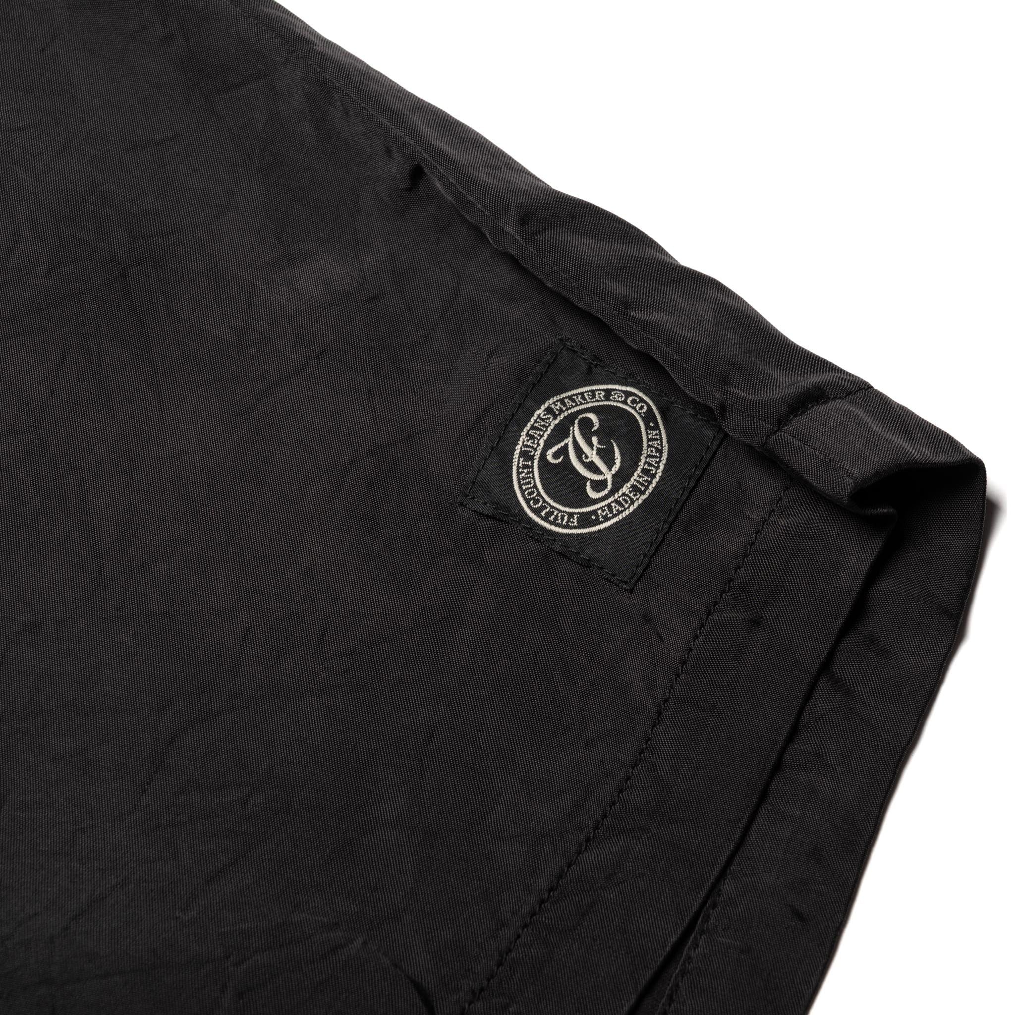 1143-3 Fibril Cupro Resort Shorts - Black