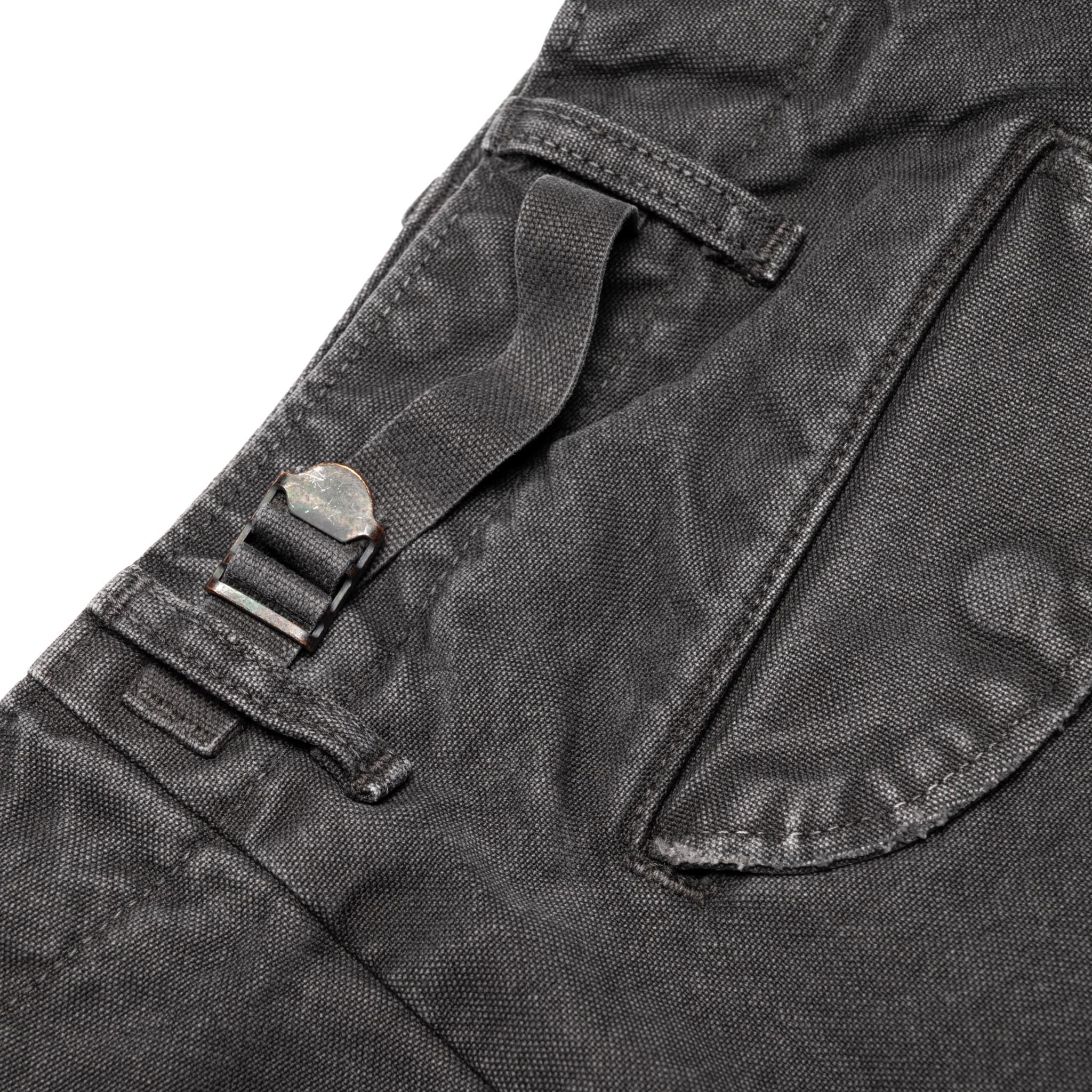 1144VE Tent Cloth Field Cargo Shorts VE (Vintage Effect) Faded Black