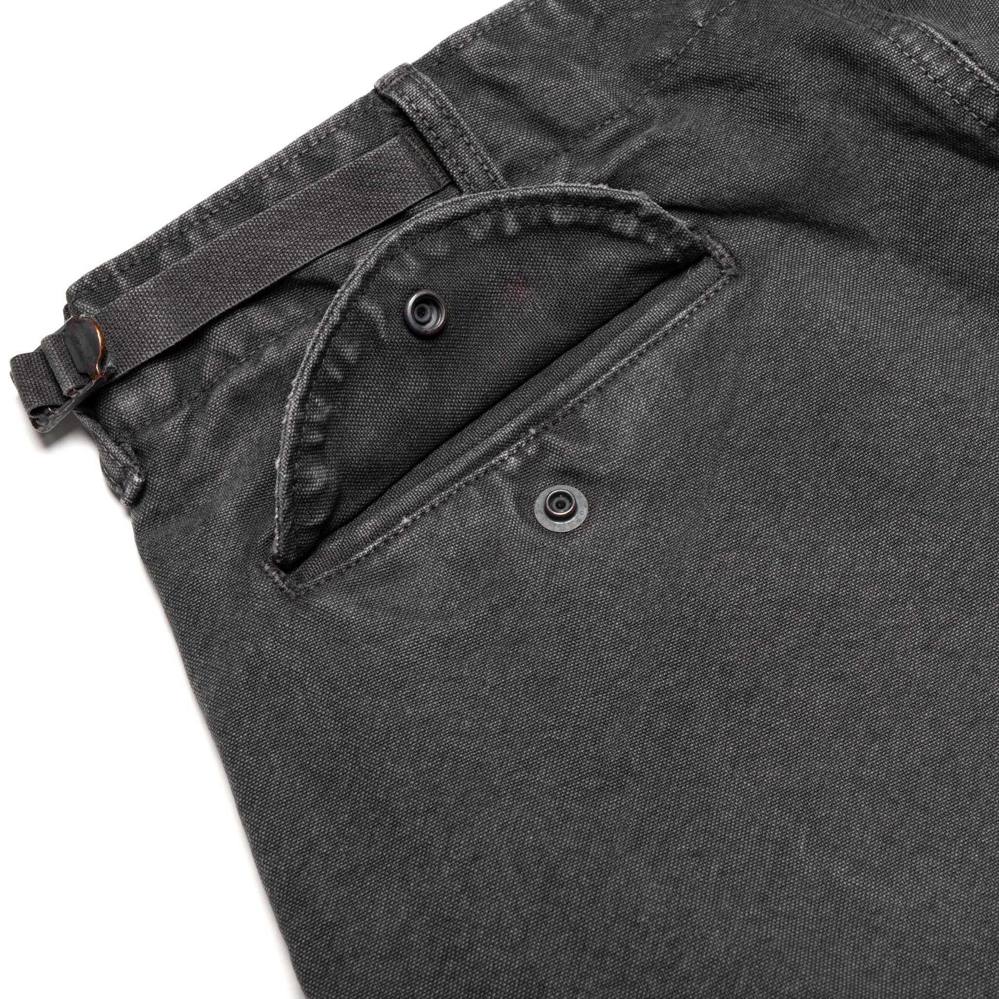 1144VE Tent Cloth Field Cargo Shorts VE (Vintage Effect) Faded Black
