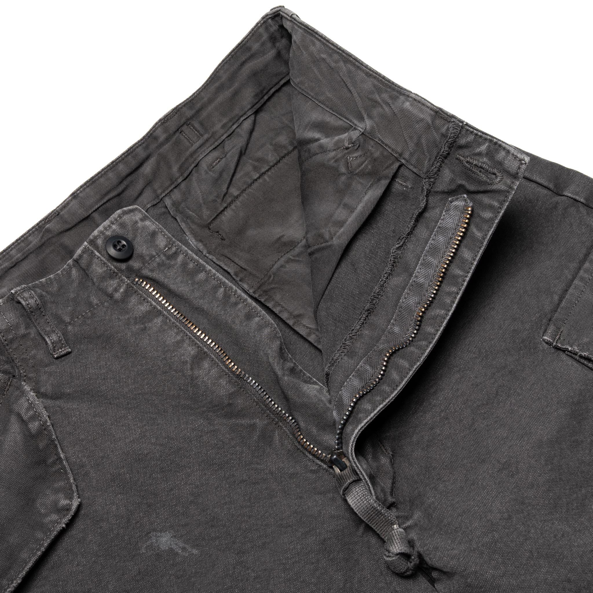 1144VE Tent Cloth Field Cargo Shorts VE (Vintage Effect) Faded Black