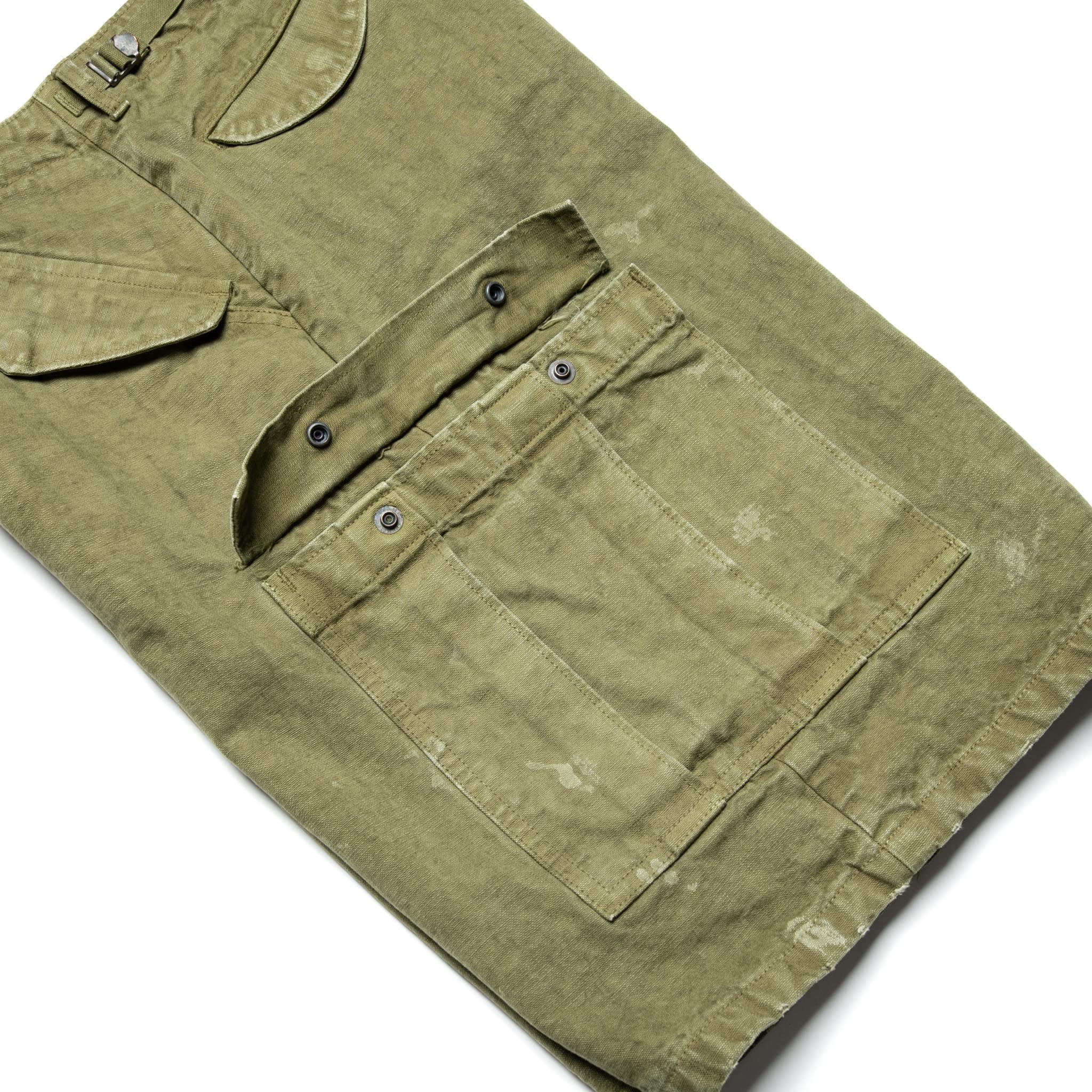 1144VE Tent Cloth Field Cargo Shorts VE (Vintage Effect) Olive Drab