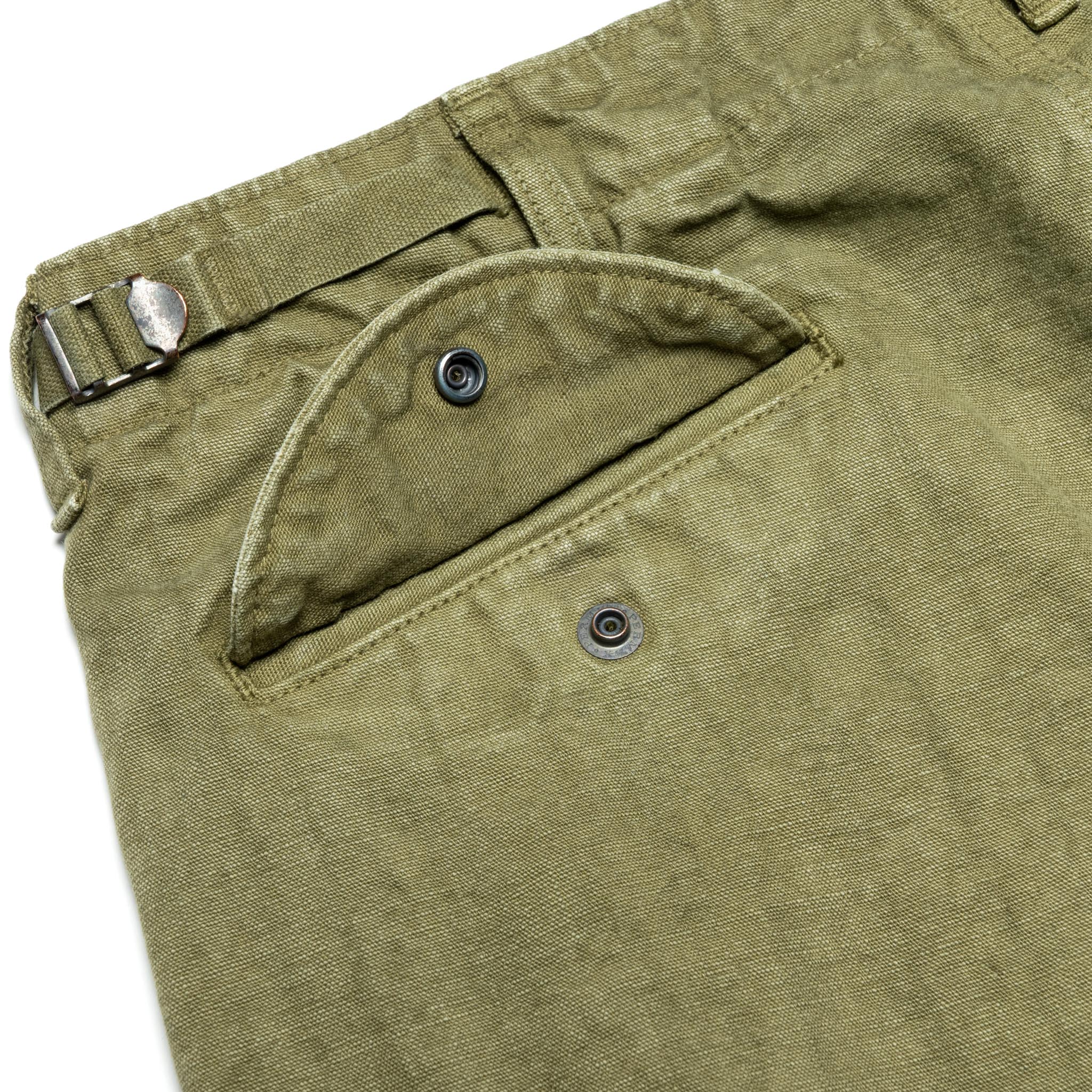 1144VE Tent Cloth Field Cargo Shorts VE (Vintage Effect) Olive Drab