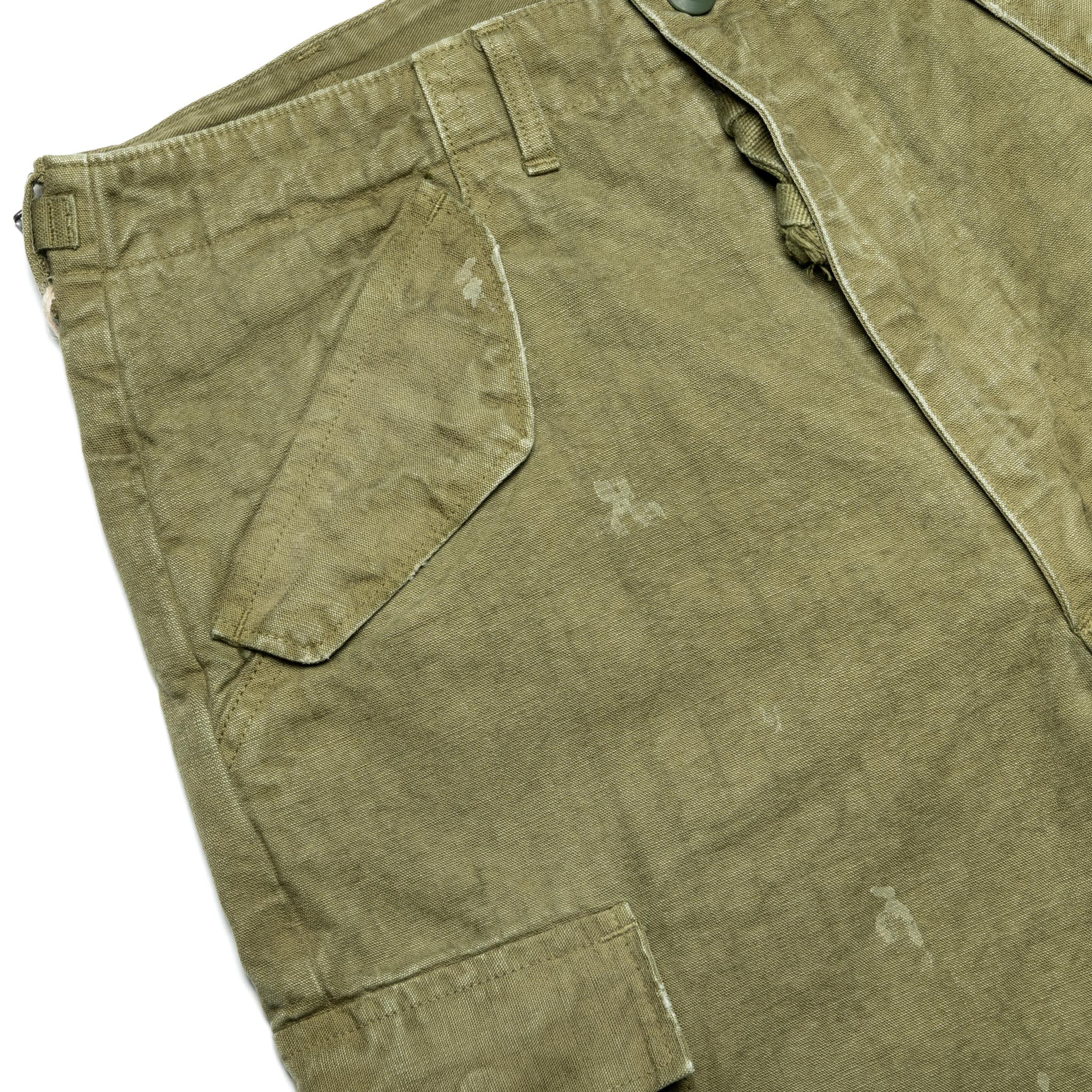 1144VE Tent Cloth Field Cargo Shorts VE (Vintage Effect) Olive Drab