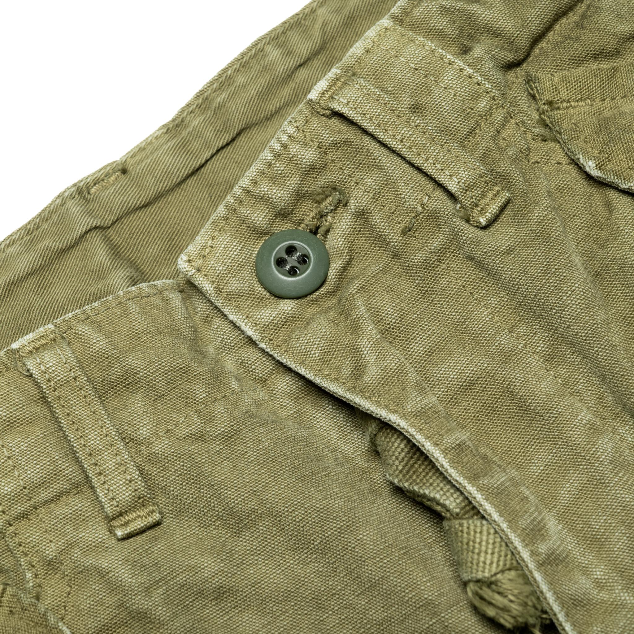 1144VE Tent Cloth Field Cargo Shorts VE (Vintage Effect) Olive Drab