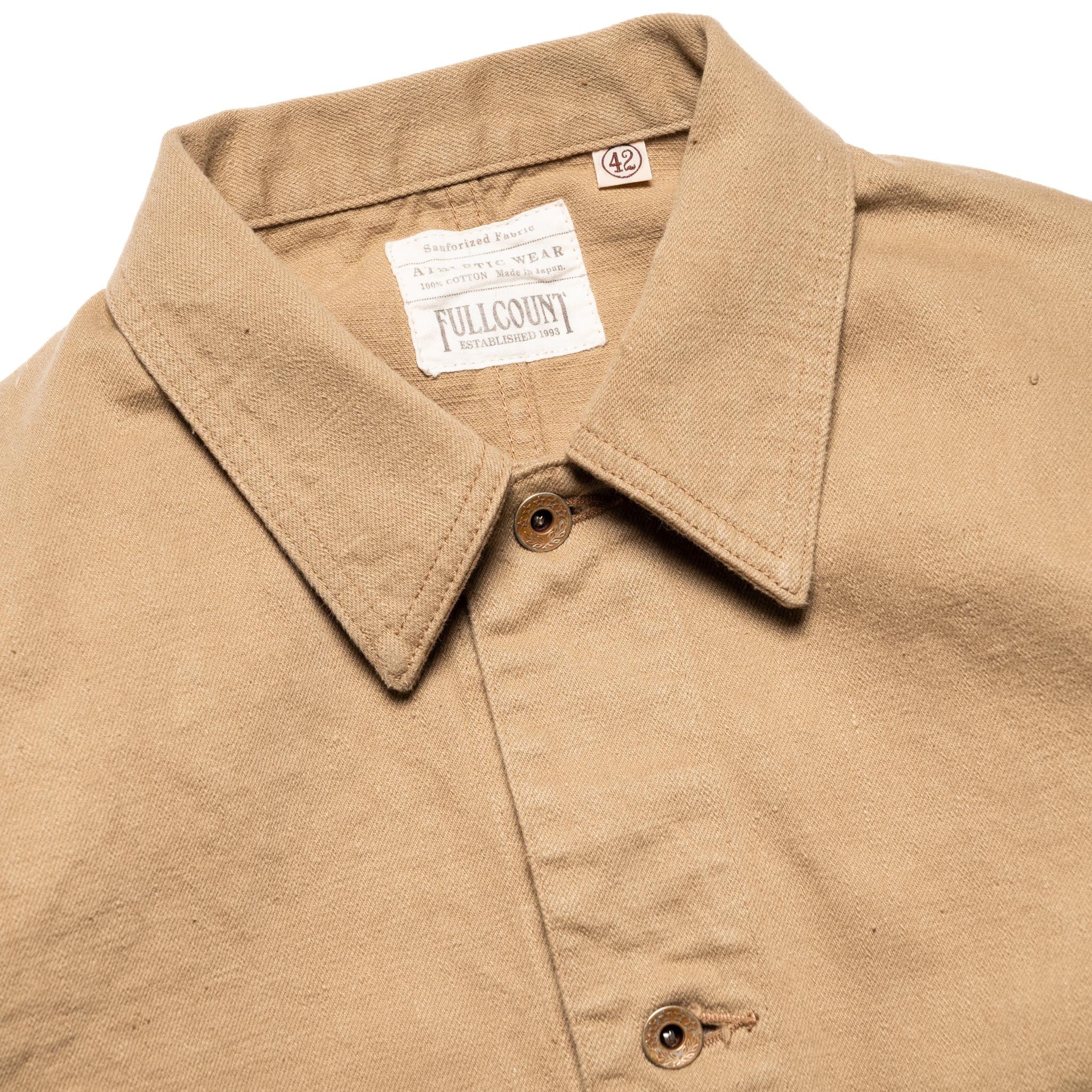 Fullcount 2015BE Chore Jacket Beige Denim | BlackBlue