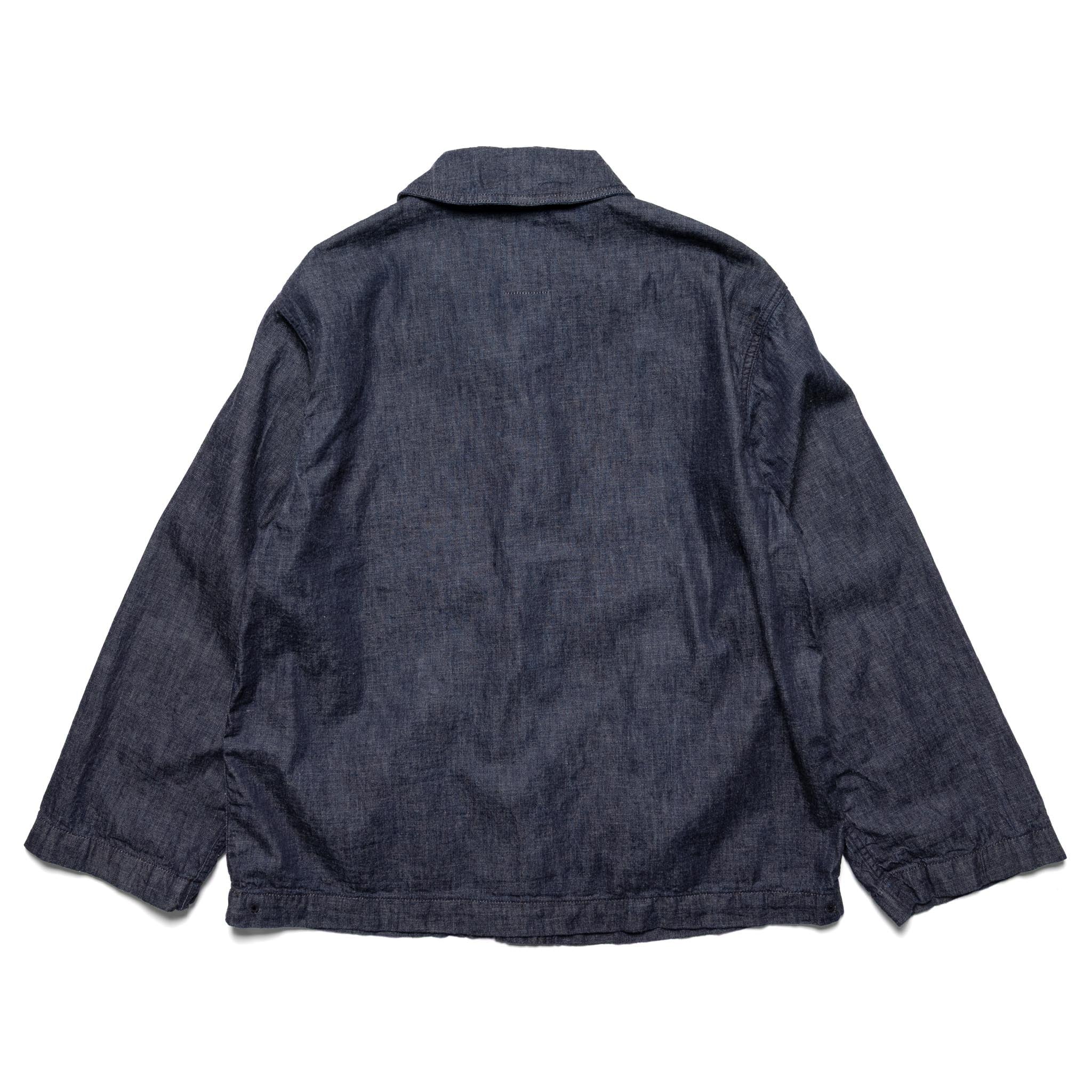 Fullcount 2052-1 USN Shawl Collar Denim Coverall Indigo | BlackBlue