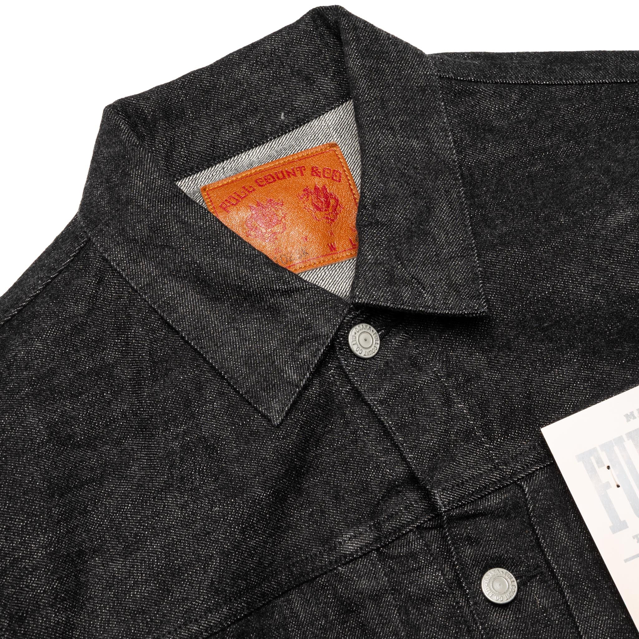 2102BK Type2 Black Denim Jacket Black