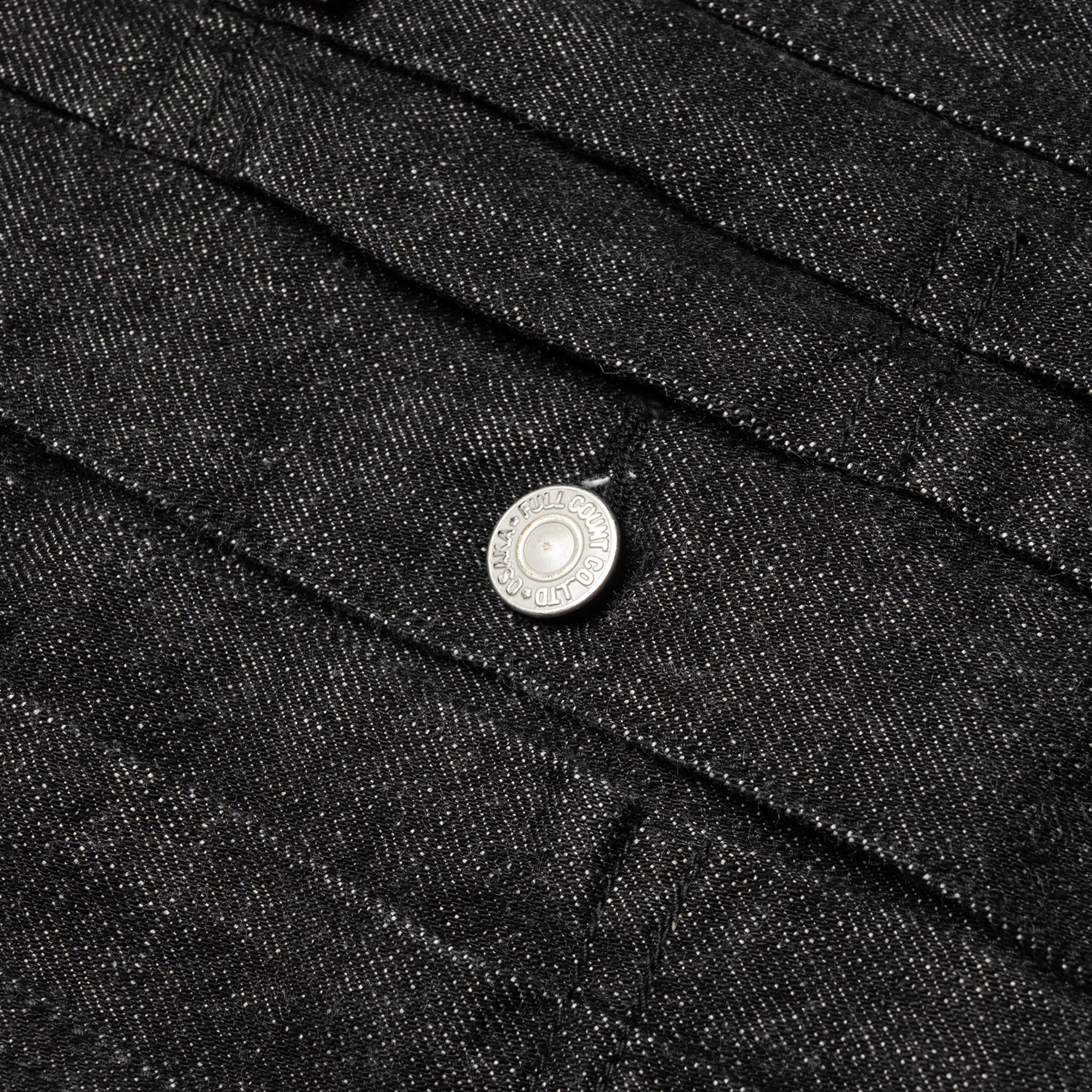 2102BK Type2 Black Denim Jacket Black