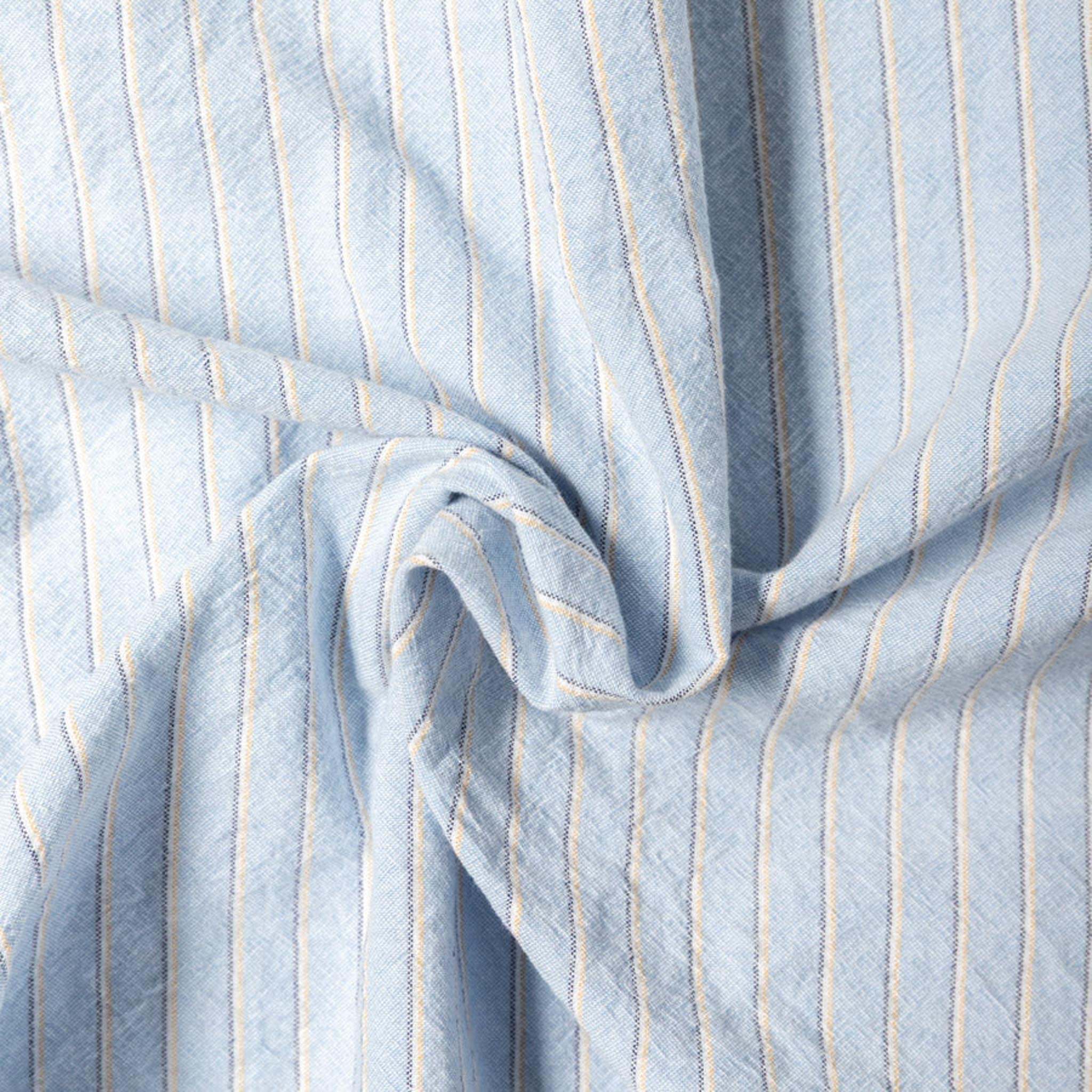 Blue Striped Japanese Oxford