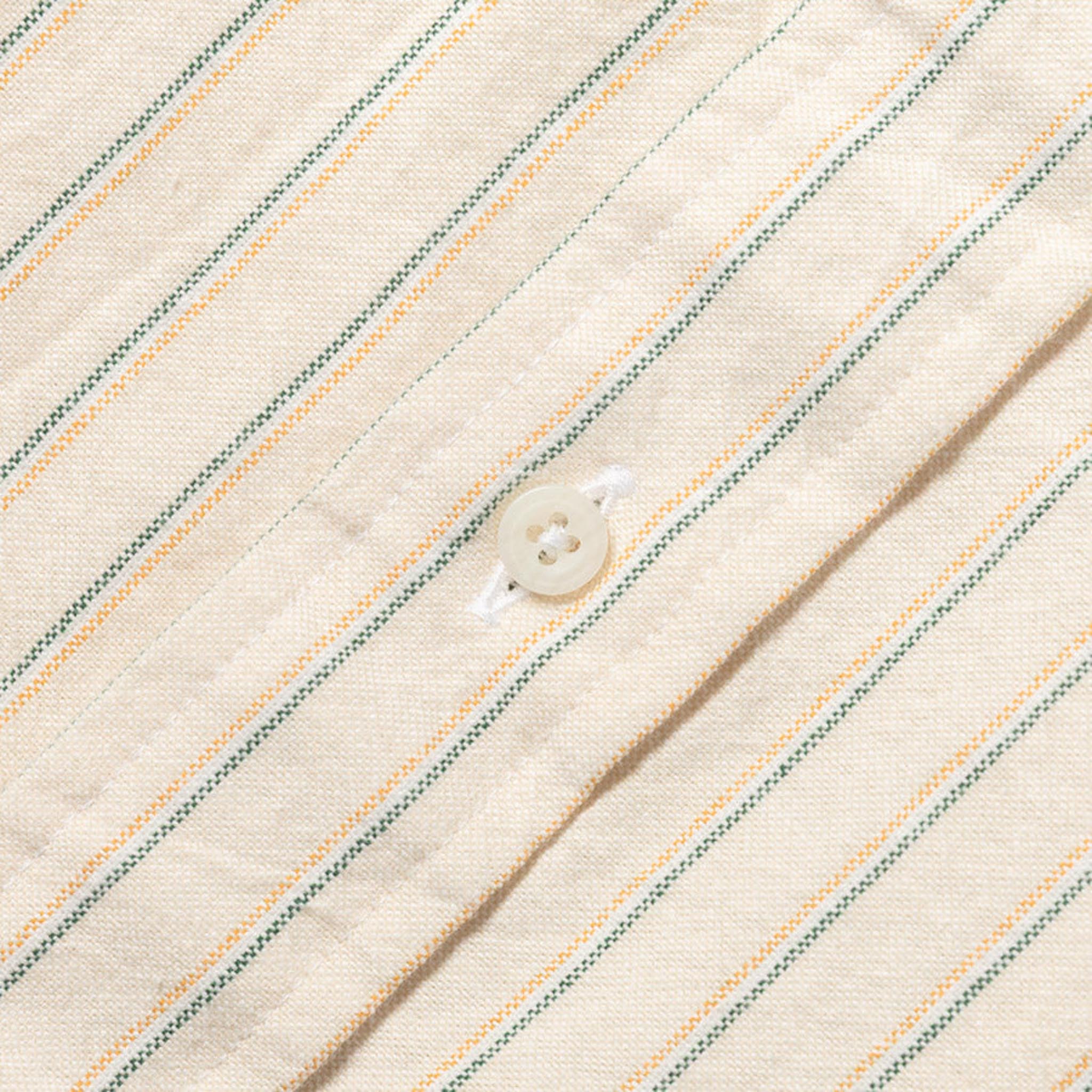 Gitman Vintage Tan Striped Japanese Oxford | BlackBlue