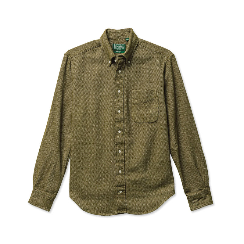 Green Herringbone