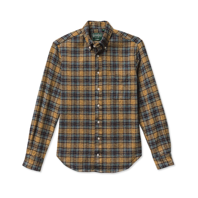 Tan Cotton Tweed Check