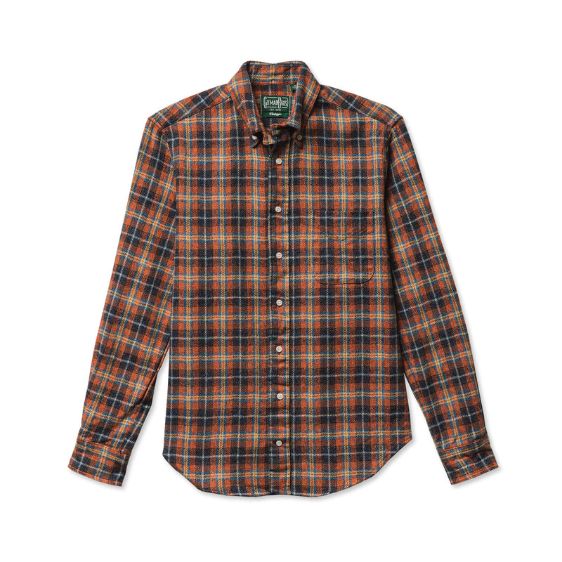 Red Cotton Tweed Check