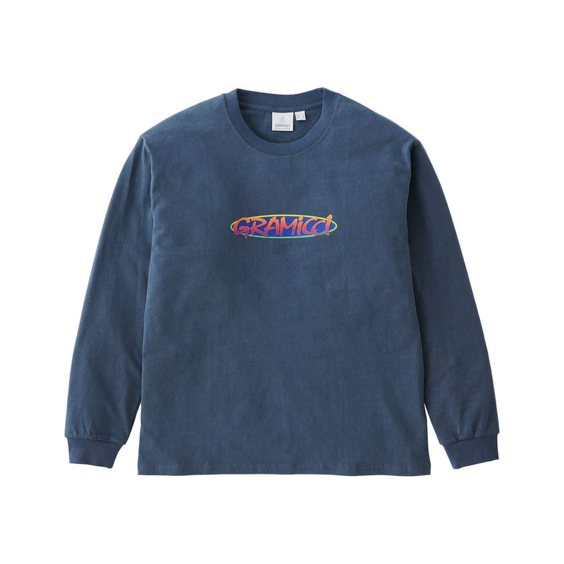 Gramicci Oval Long Sleeve Tee Navy Pigment Dyed