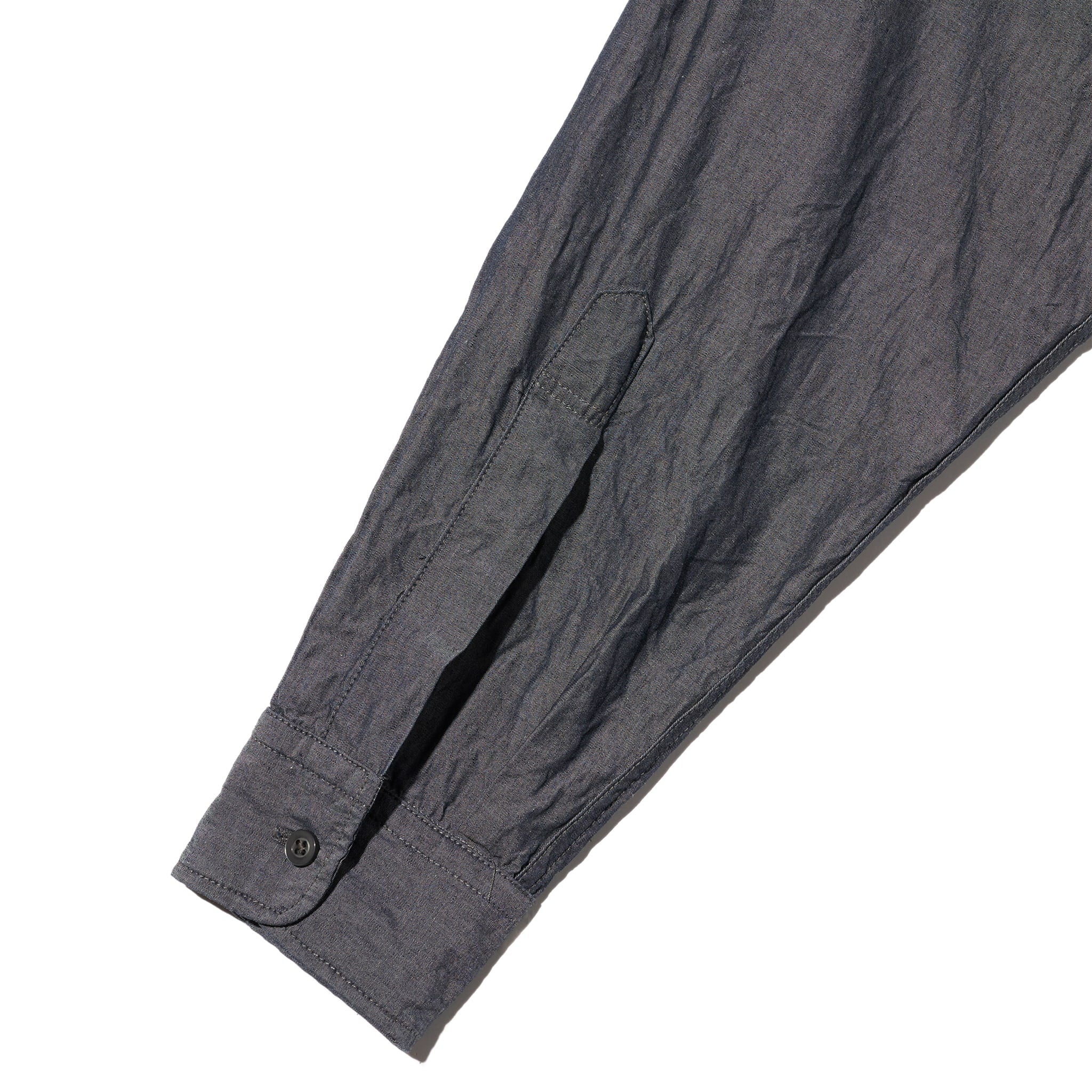 Guayabera Shirt - Indigo Cotton Chambray