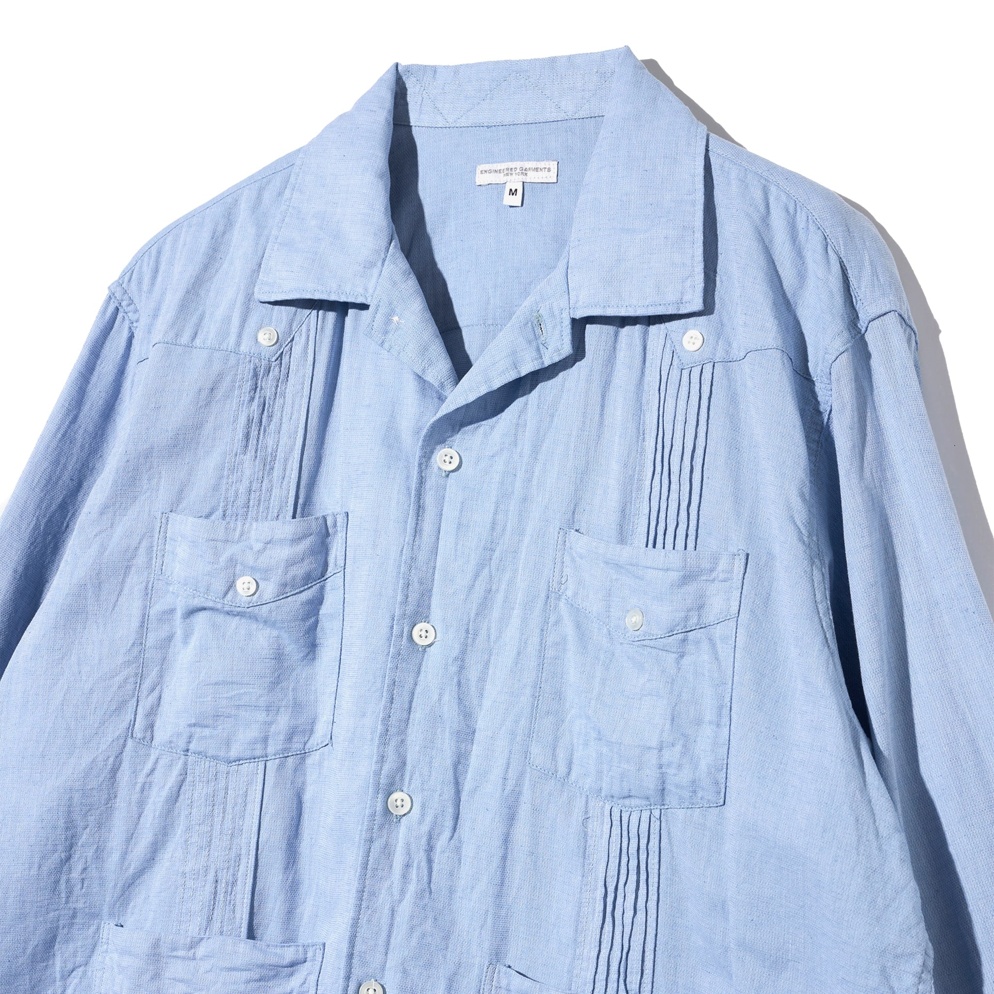 Guayabera Shirt - Light Blue CL Solid