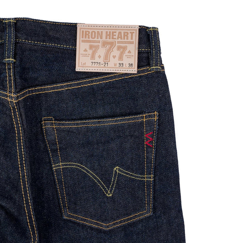 IH-777S 21oz Selvedge Denim Slim Tapered Cut Jeans - Indigo